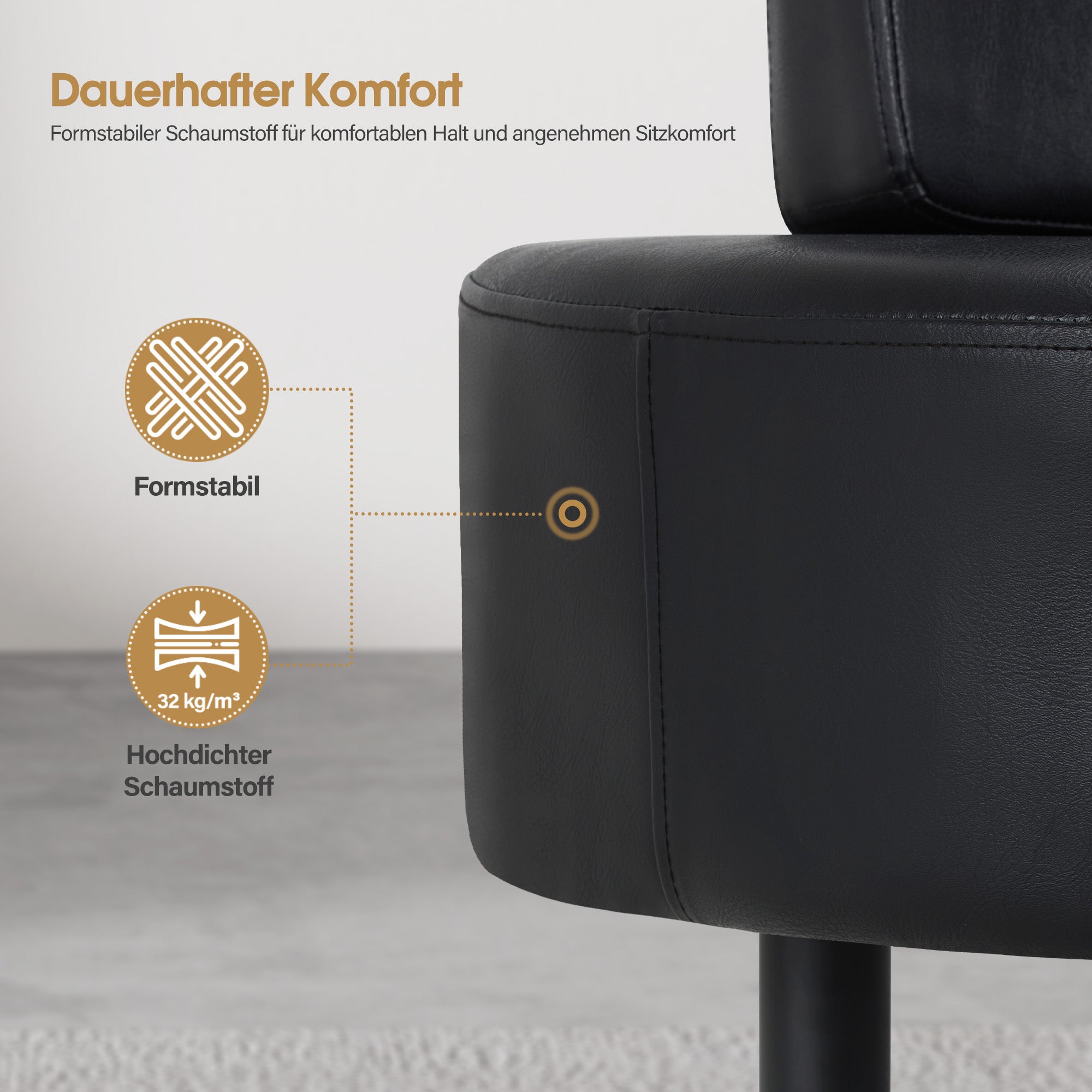 MCombo 3-seater bench with backrest, 130 cm waiting bench, upholstered bench with backrest, hallway bench black, living room bench, shoe bench W517 (black/faux leather)