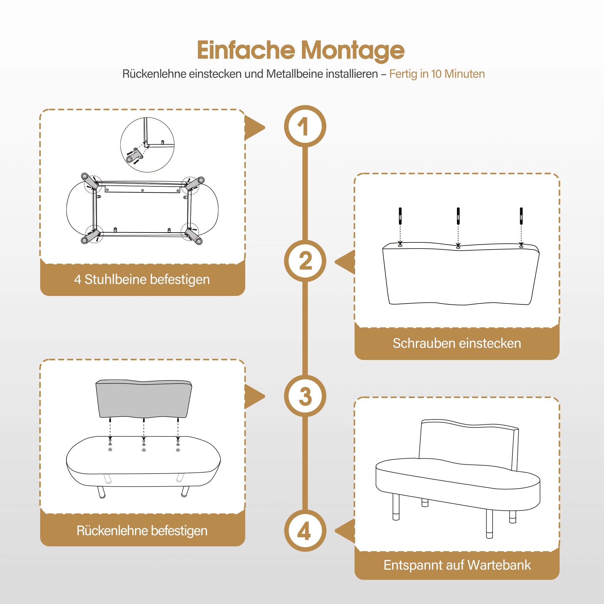 MCombo 3-seater bench with backrest, 130 cm waiting bench, upholstered bench with backrest, hallway bench black, living room bench, shoe bench W517 (black/faux leather)