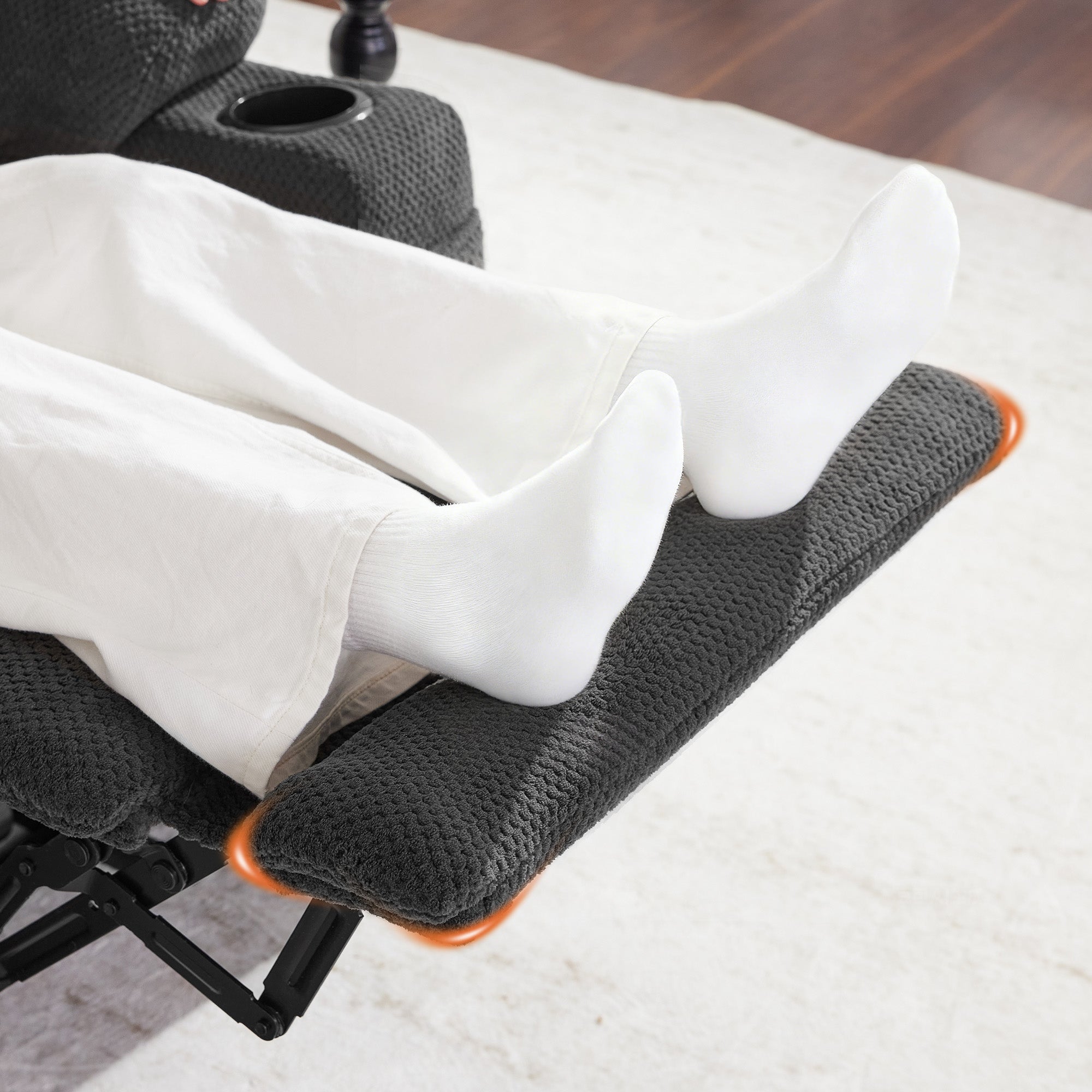 M MCombo TV armchair electrically adjustable 7008, relaxation armchair with reclining function, TV armchair with massage & heat function, USB & cup holder, living room