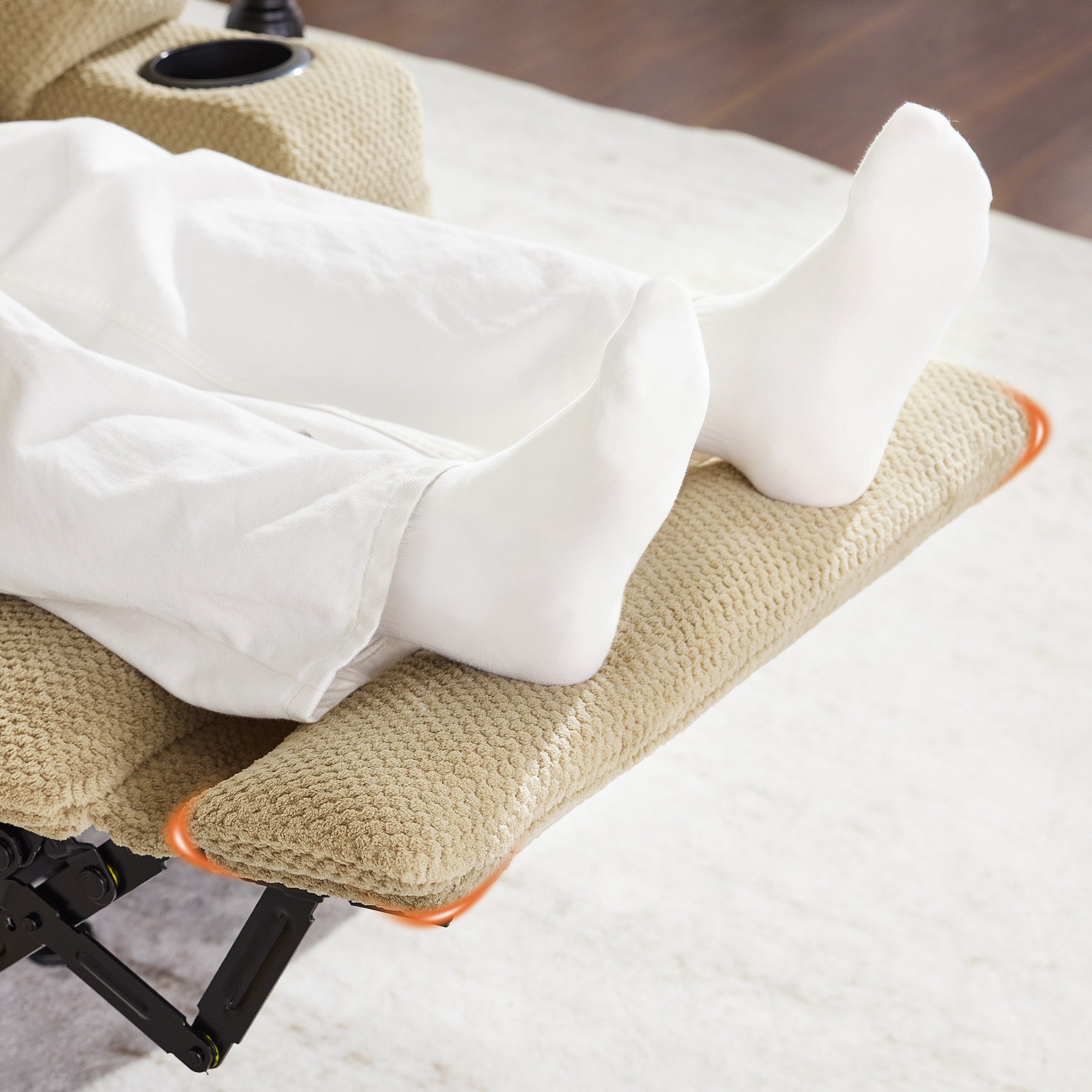 M MCombo TV armchair electrically adjustable 7008, relaxation armchair with reclining function, TV armchair with massage & heat function, USB & cup holder, living room