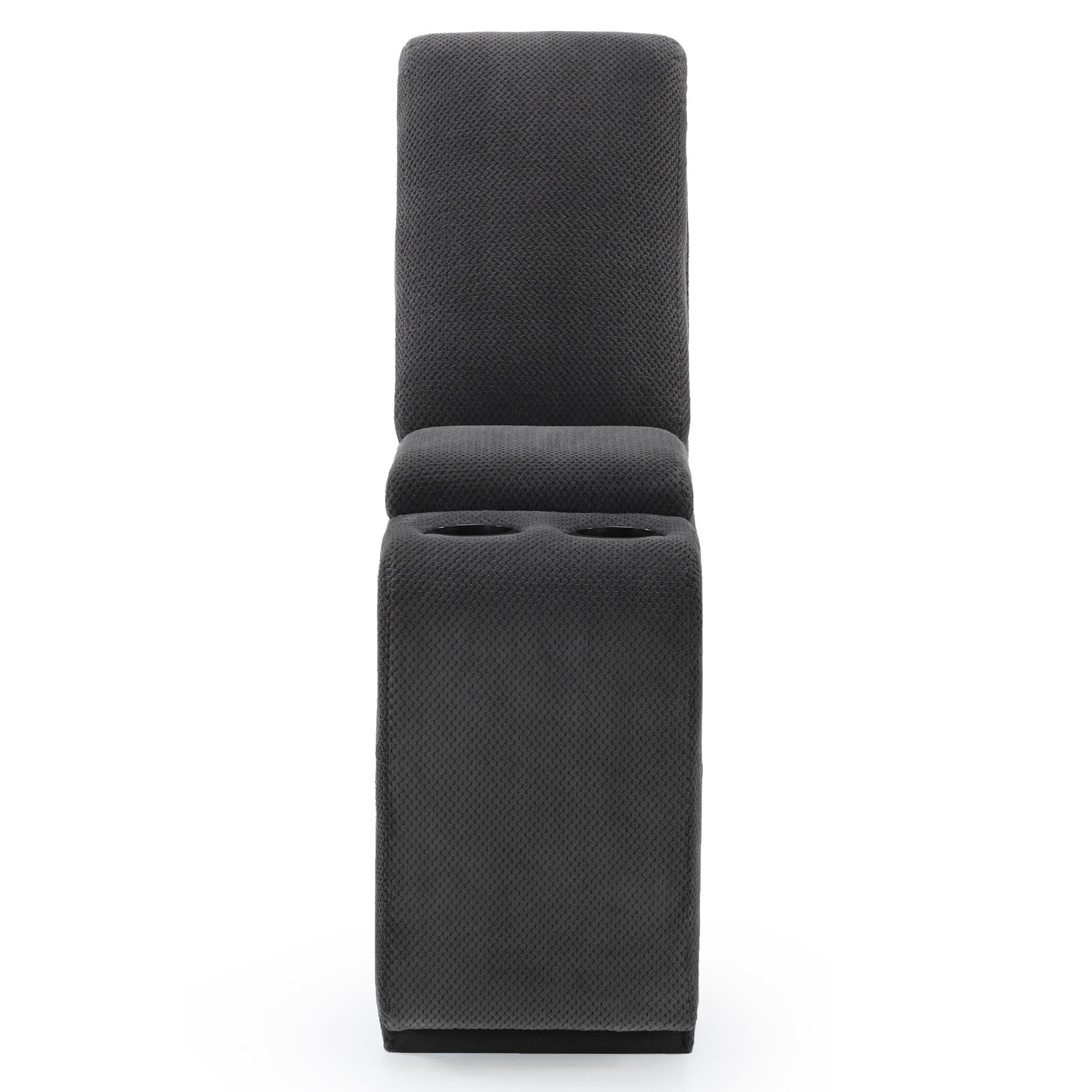 M MCombo spare part console for electric 2-seater sofa 7009, storage space & cup holder (grey)