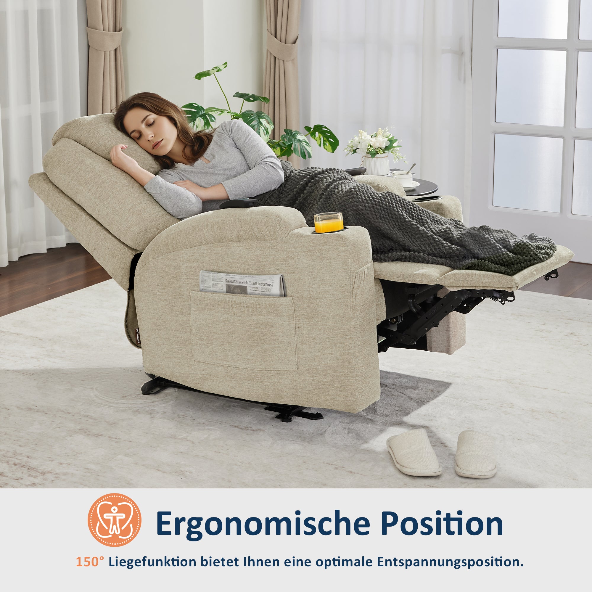MCombo electric relaxation chair, massage chair, TV chair, reclining function, vibration heating 7061