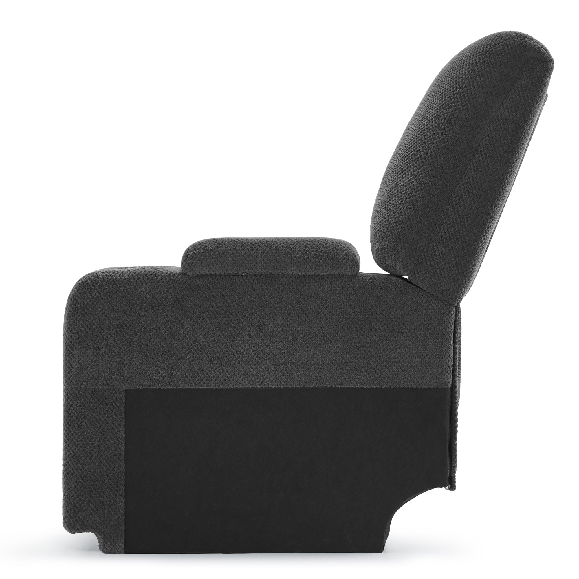 M MCombo spare part console for electric 2-seater sofa 7009, storage space & cup holder (grey)