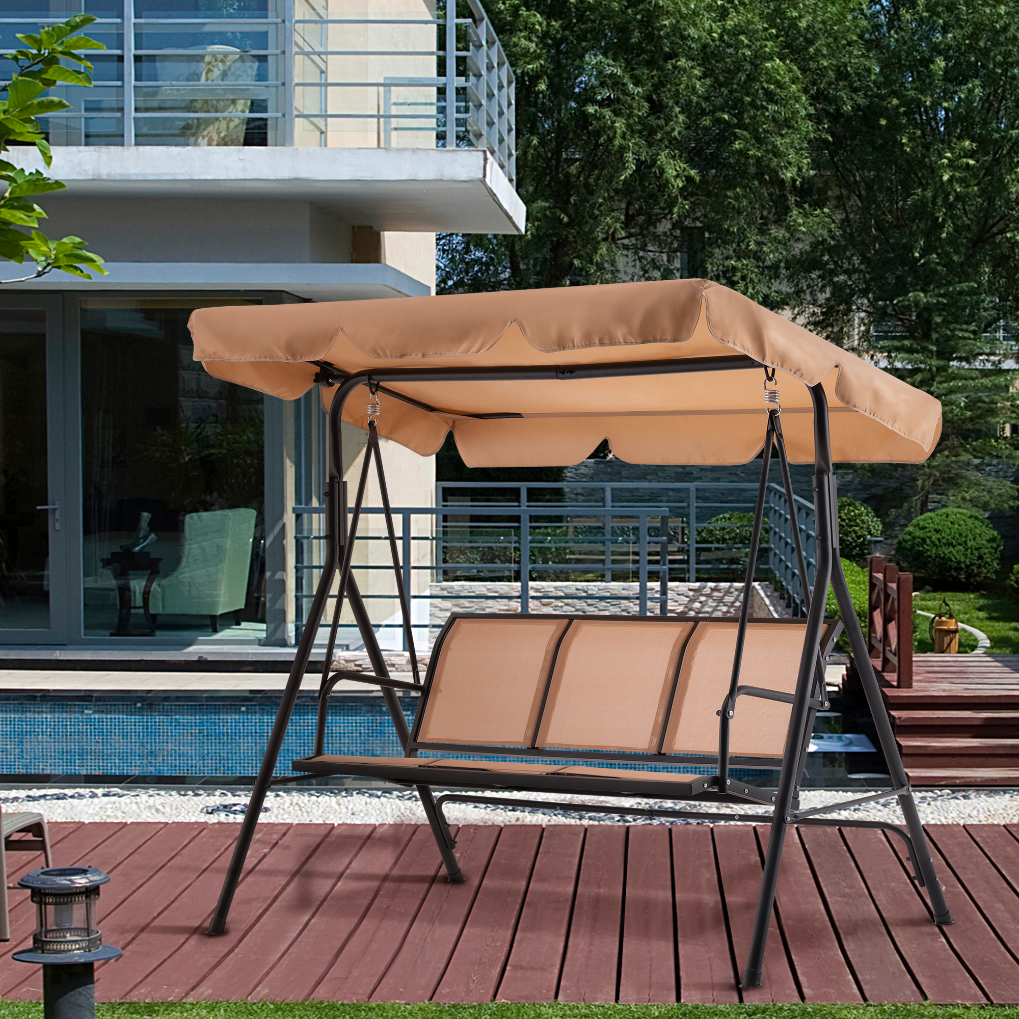 M MCombo 3-seater Hollywood swing garden swing garden lounger swing bench 8007