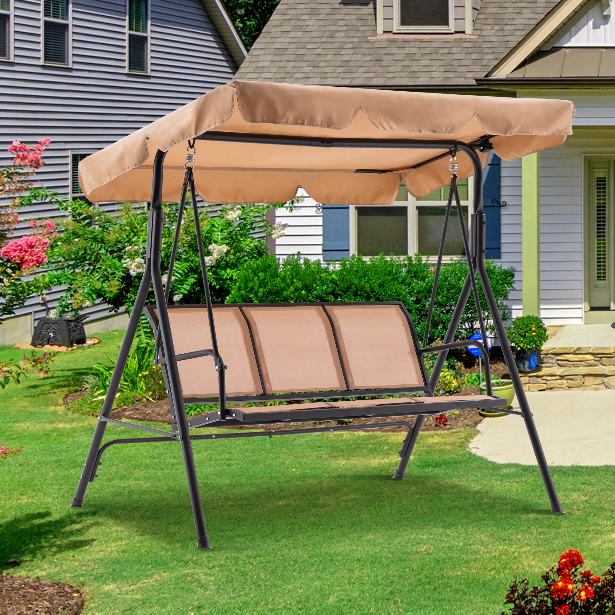 M MCombo 3-seater Hollywood swing garden swing garden lounger swing bench 8007