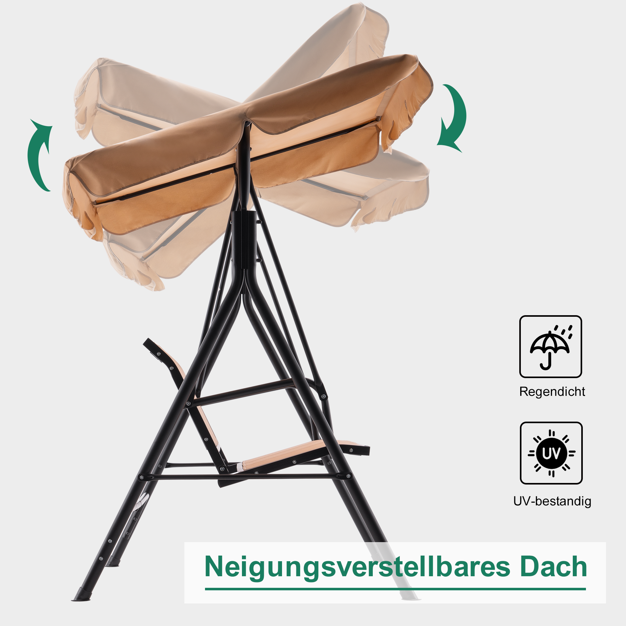 M MCombo 3-seater Hollywood swing garden swing garden lounger swing bench 8007