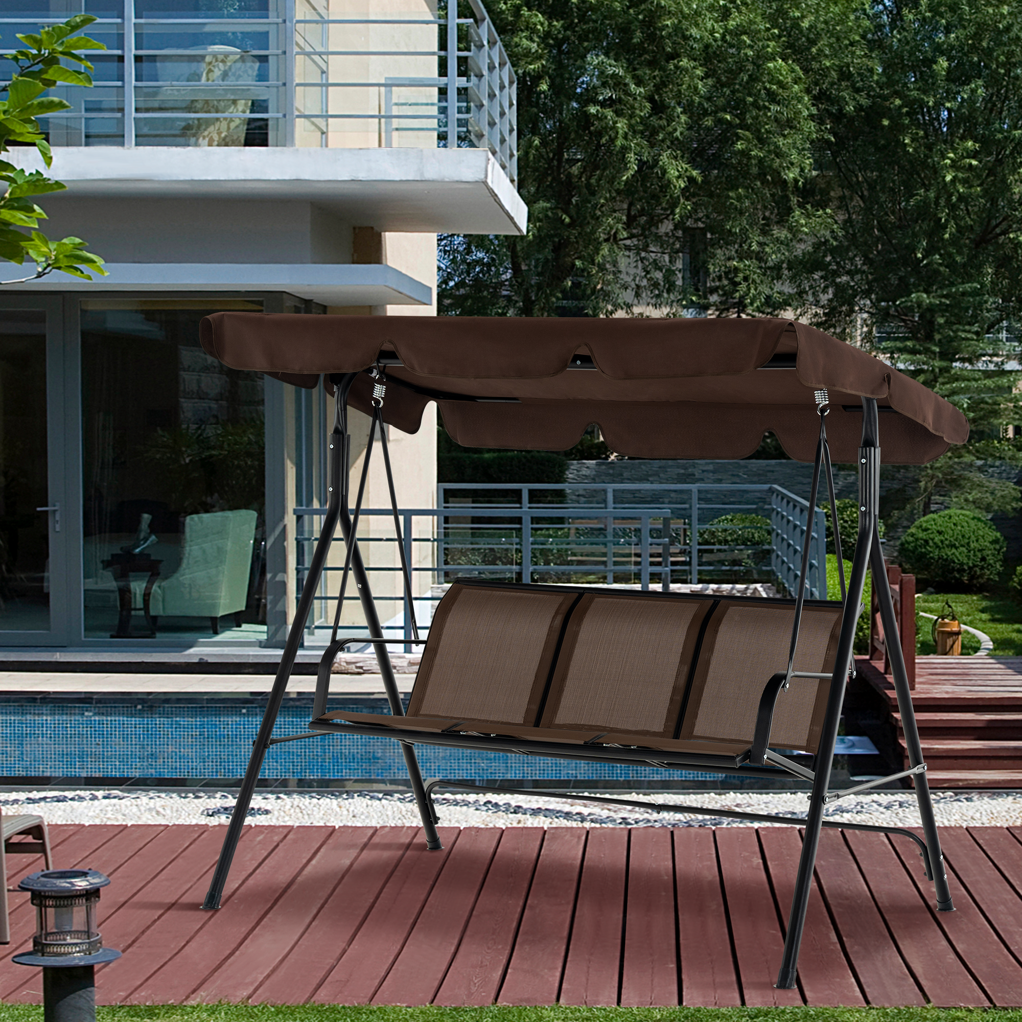 M MCombo 3-seater Hollywood swing garden swing garden lounger swing bench 8007