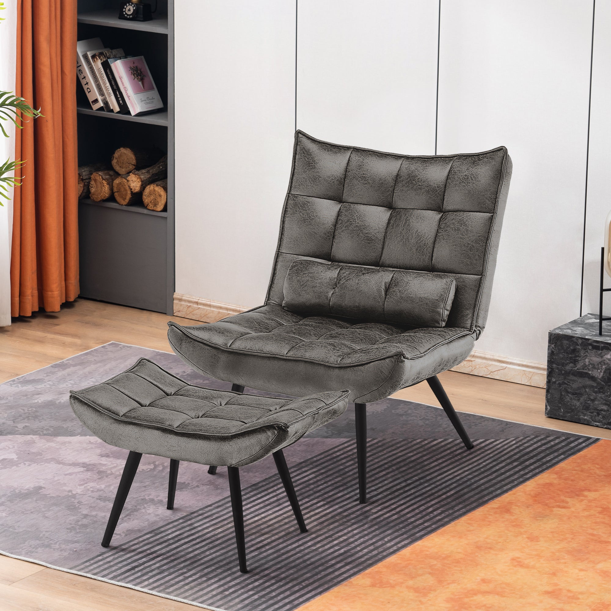 Fauteuil de relaxation MCombo en microfibre 4778, 4779, avec ou sans repose-pieds