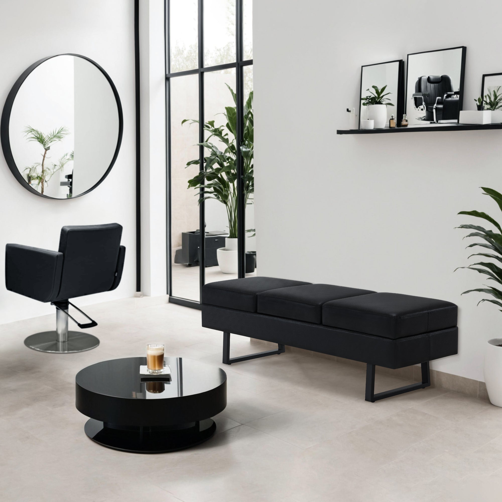 M MCombo 3-seater bench, waiting bench, upholstered bench bedroom, bed bench for living room, shoe bench hallway bench, W513