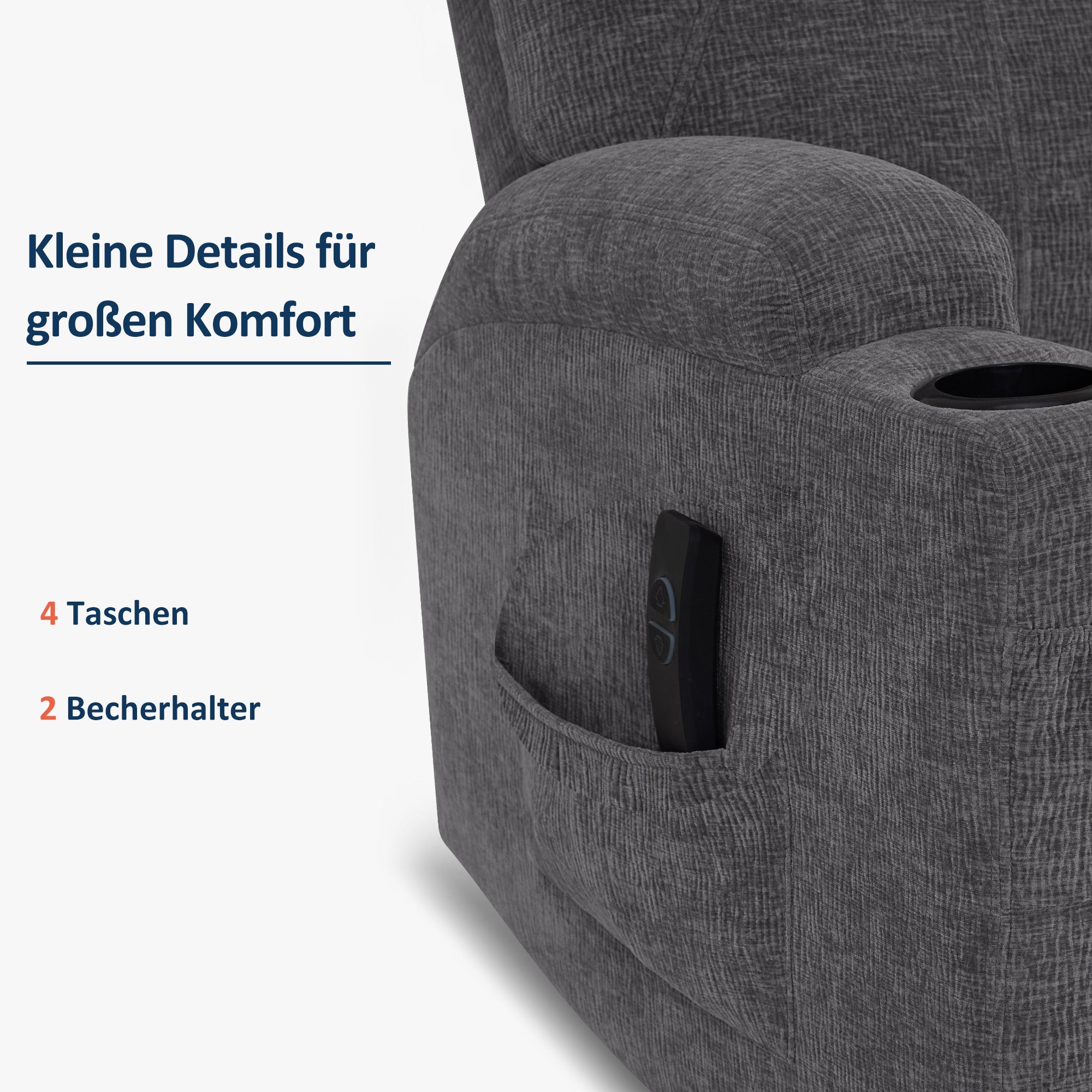 MCombo electric relaxation chair, massage chair, TV chair, reclining function, vibration heating 7061