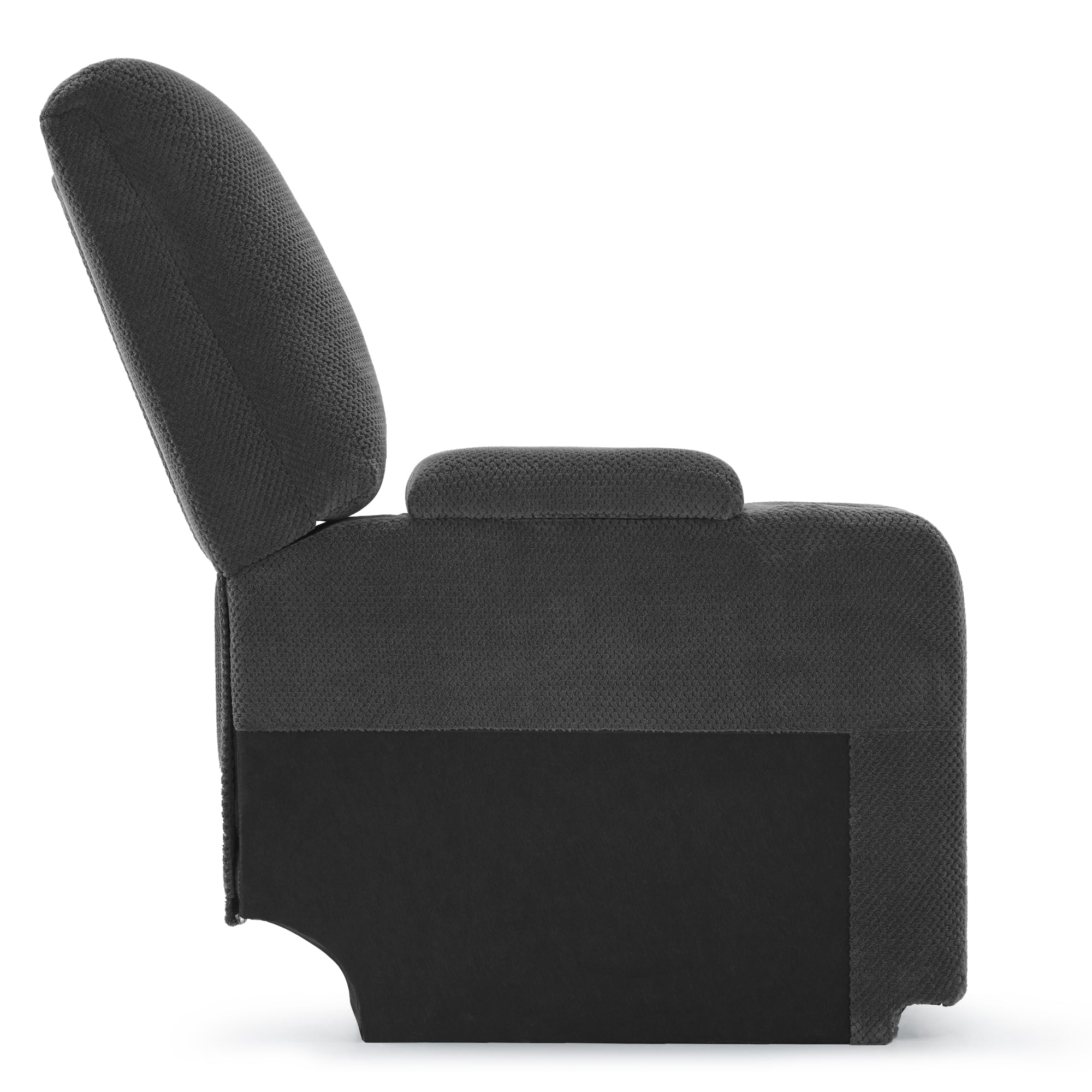 M MCombo spare part console for electric 2-seater sofa 7009, storage space & cup holder (grey)