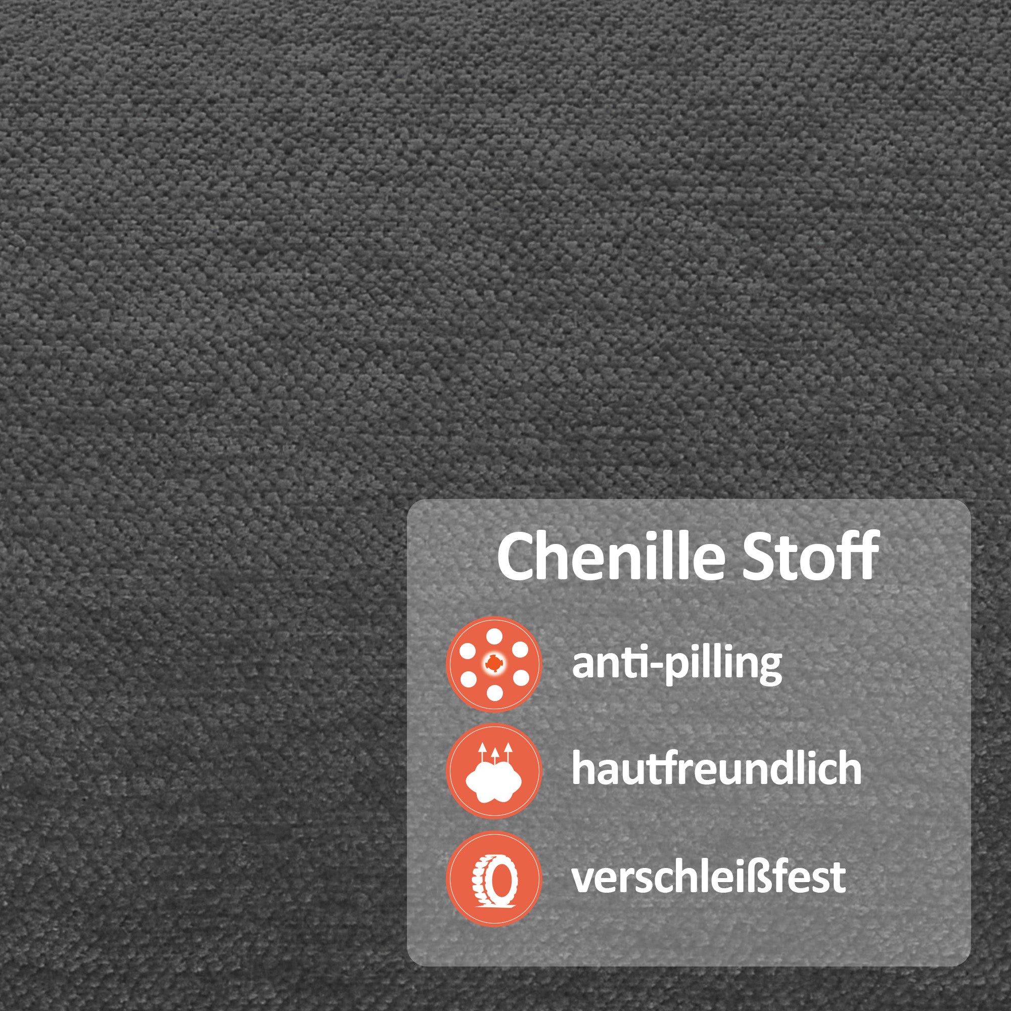 M MCombo Fernsehsessel mit Aufstehhilfe Elektrisch, Sessel mit Aufstehhilfe, Relaxsessel mit Liegefunktion bis 145°35D Vollschaum-Sitzkissen 7117 (Chenille, Grau)