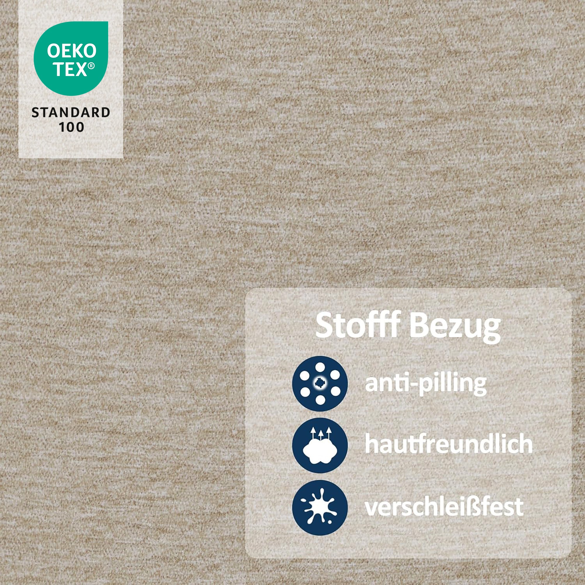 M MCombo Relaxsessel mit Liegefunktion, Lesesessel, 360° Drehbarer Fernsehsessel mit Hocker, mit Verstellbares Kopfkissen, Lendenkissen & Seitentasche, TV-Sessel für Wohnzimmer, 9046