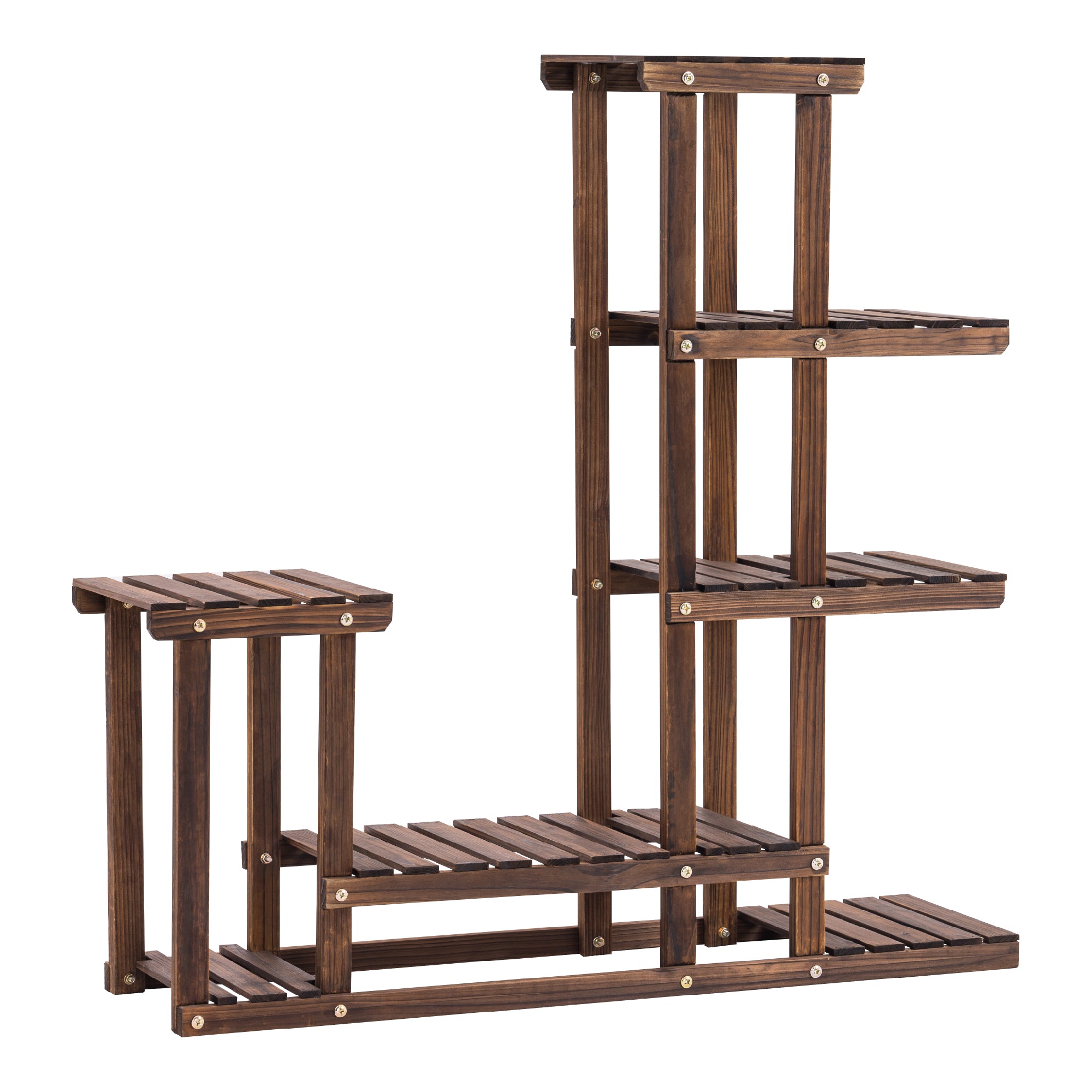 MCombo Pflanzenregal Blumenregal Blumenständer Holzregal mehrstöckig 0443