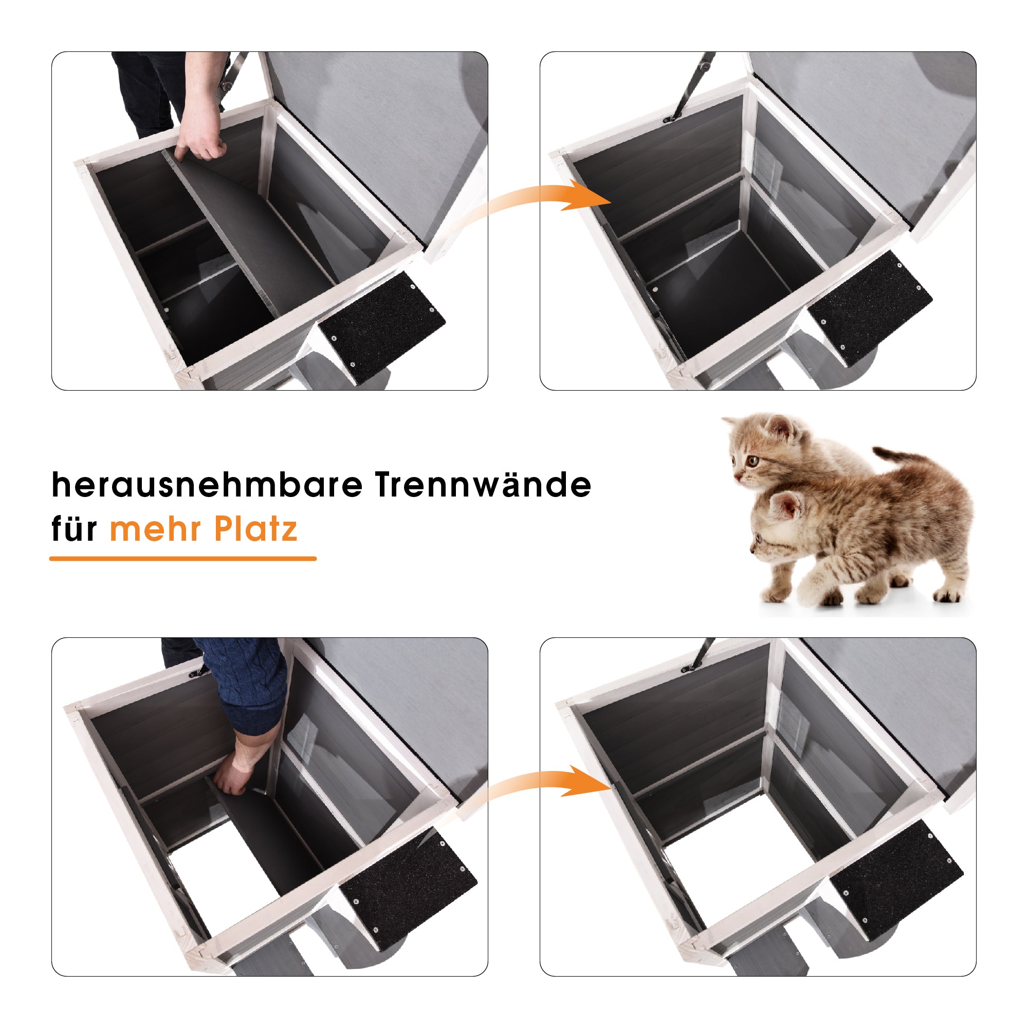 Lovupet Katzenhaus Katzenvilla Katzenhütte 2 Etagen Wetterfest 0508EY