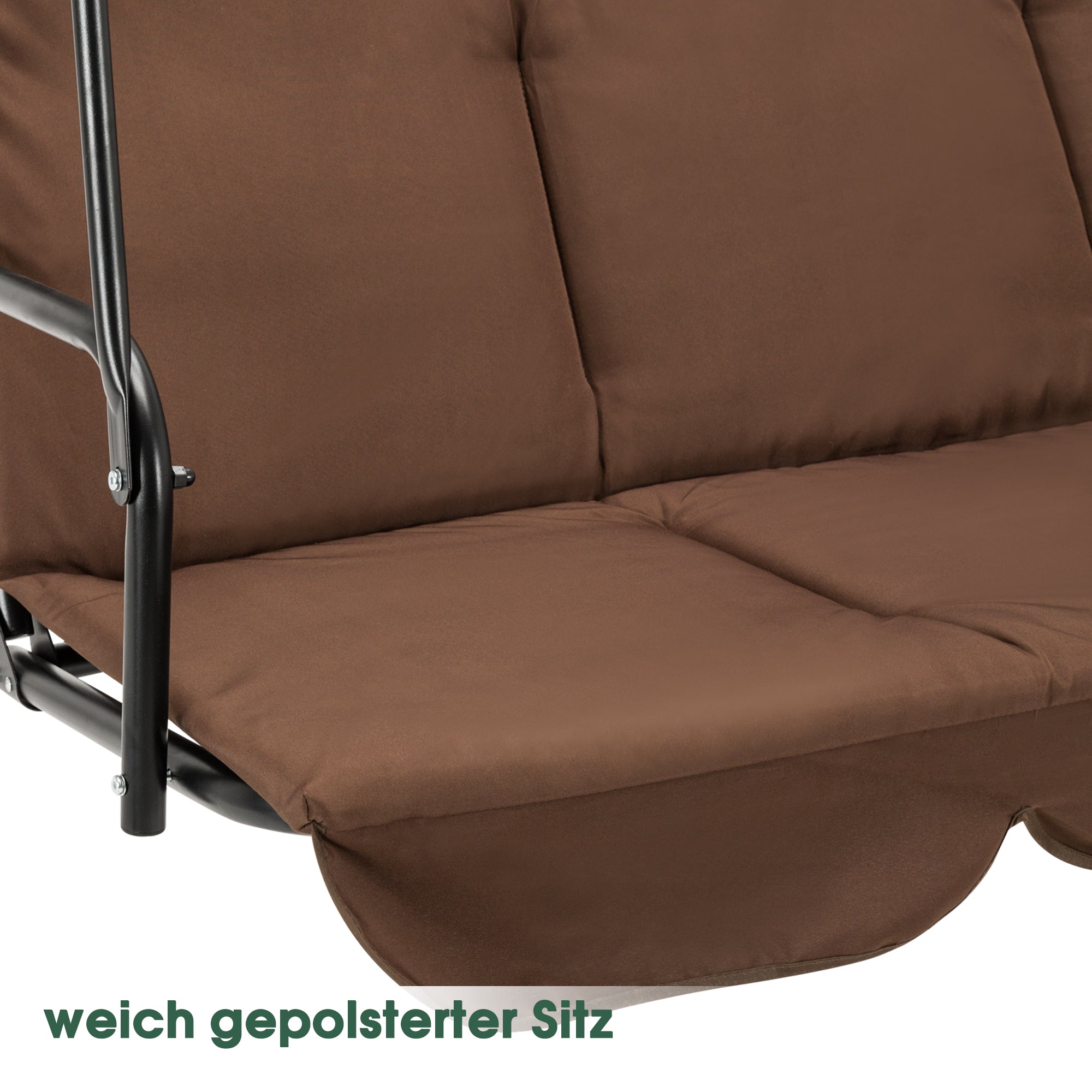 MCombo 3-Sitzer Hollywoodschaukel Gartenschaukel Gartenliege Schaukelbank 8003