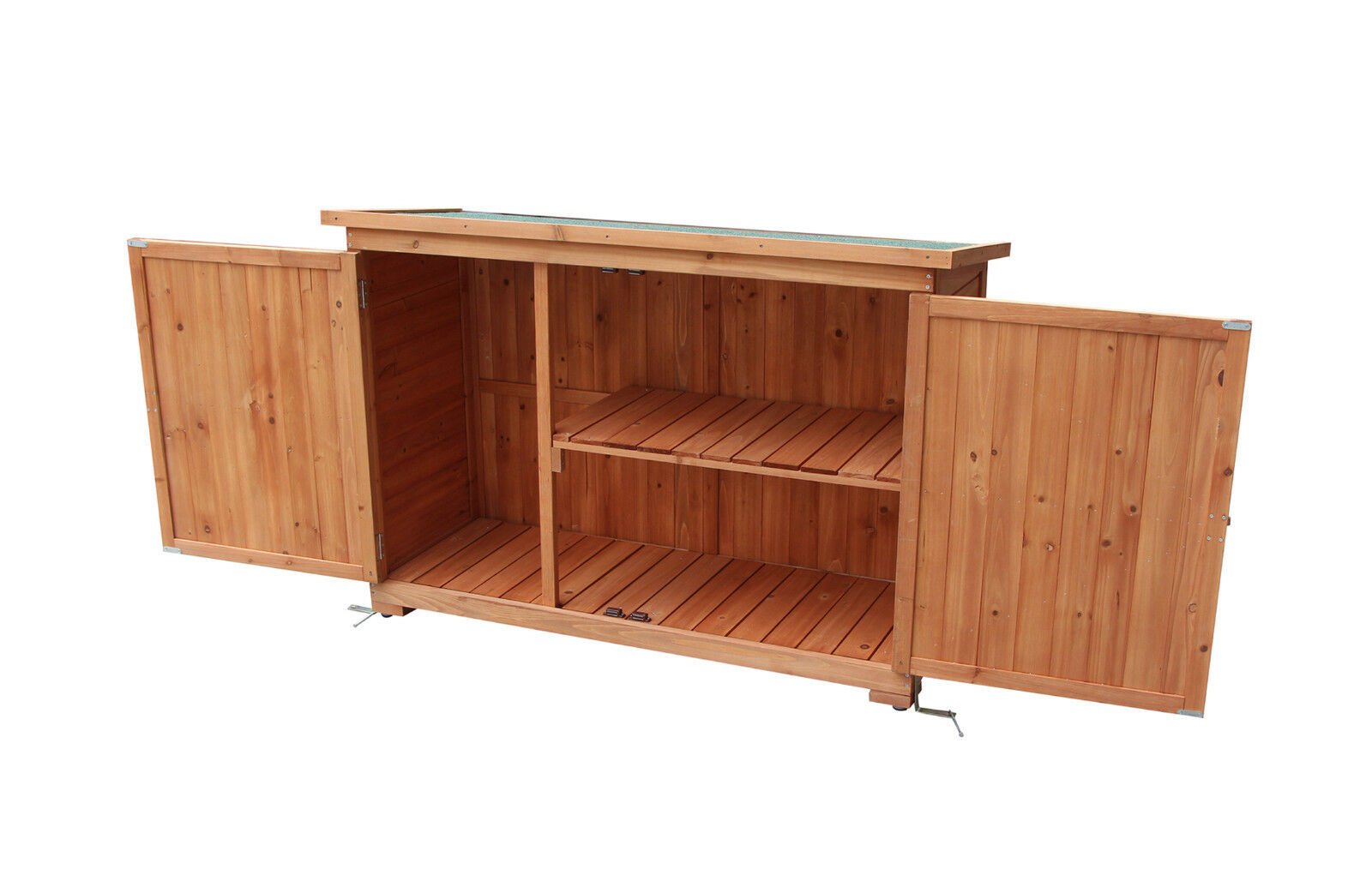 MCombo Gartenschrank Outdoor-Schrank Werkzeugschrank Geräteschuppen Holz 1280