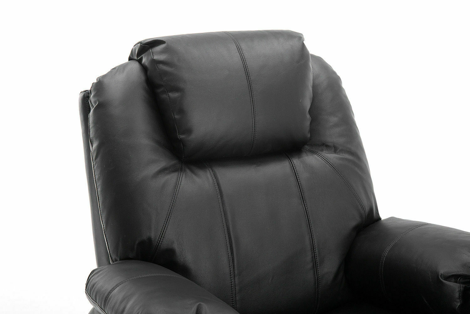 MCombo Massagesessel Relaxsessel Dreh+Schaukel manuell verstellbar Echtleder 7050