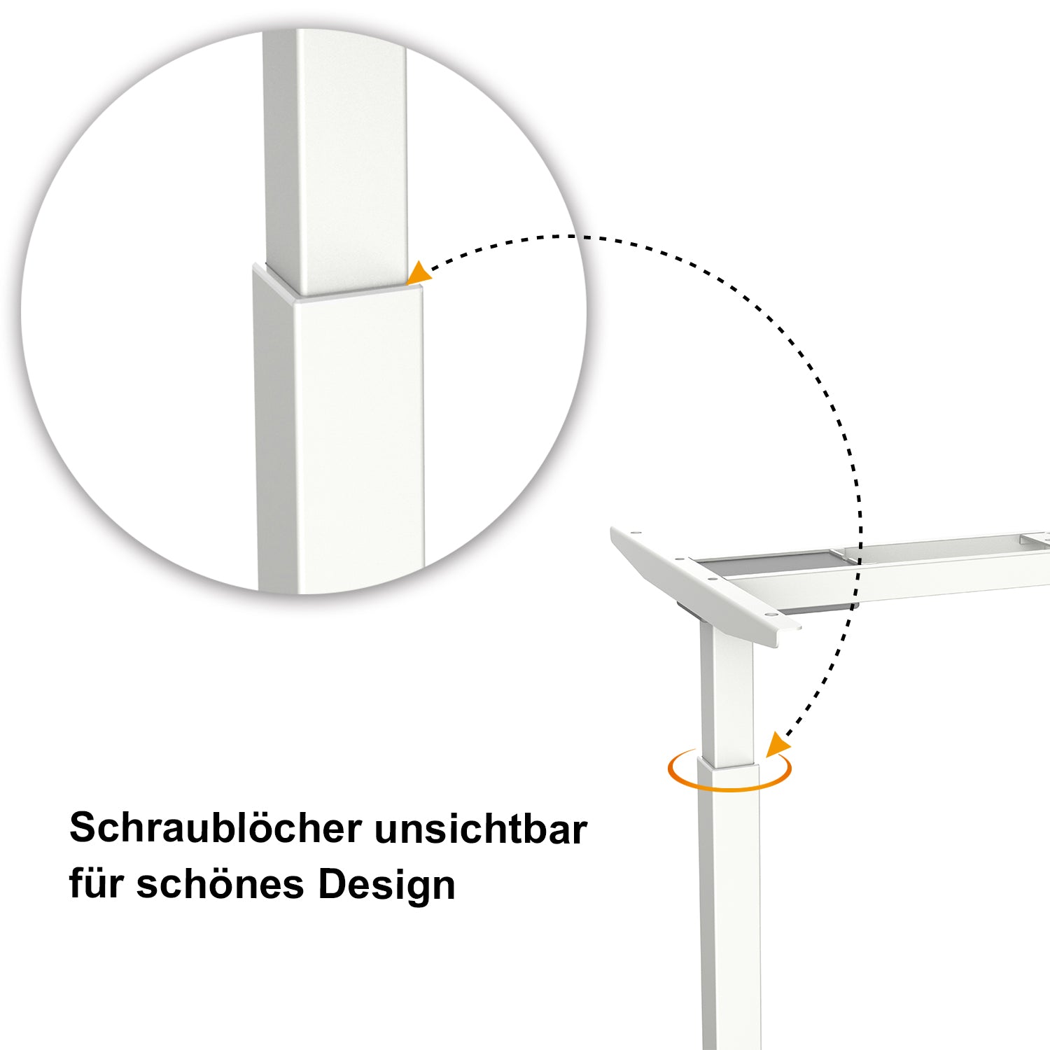 MCombo table frame electrically height-adjustable stand-sit tables 2 motors 0202W