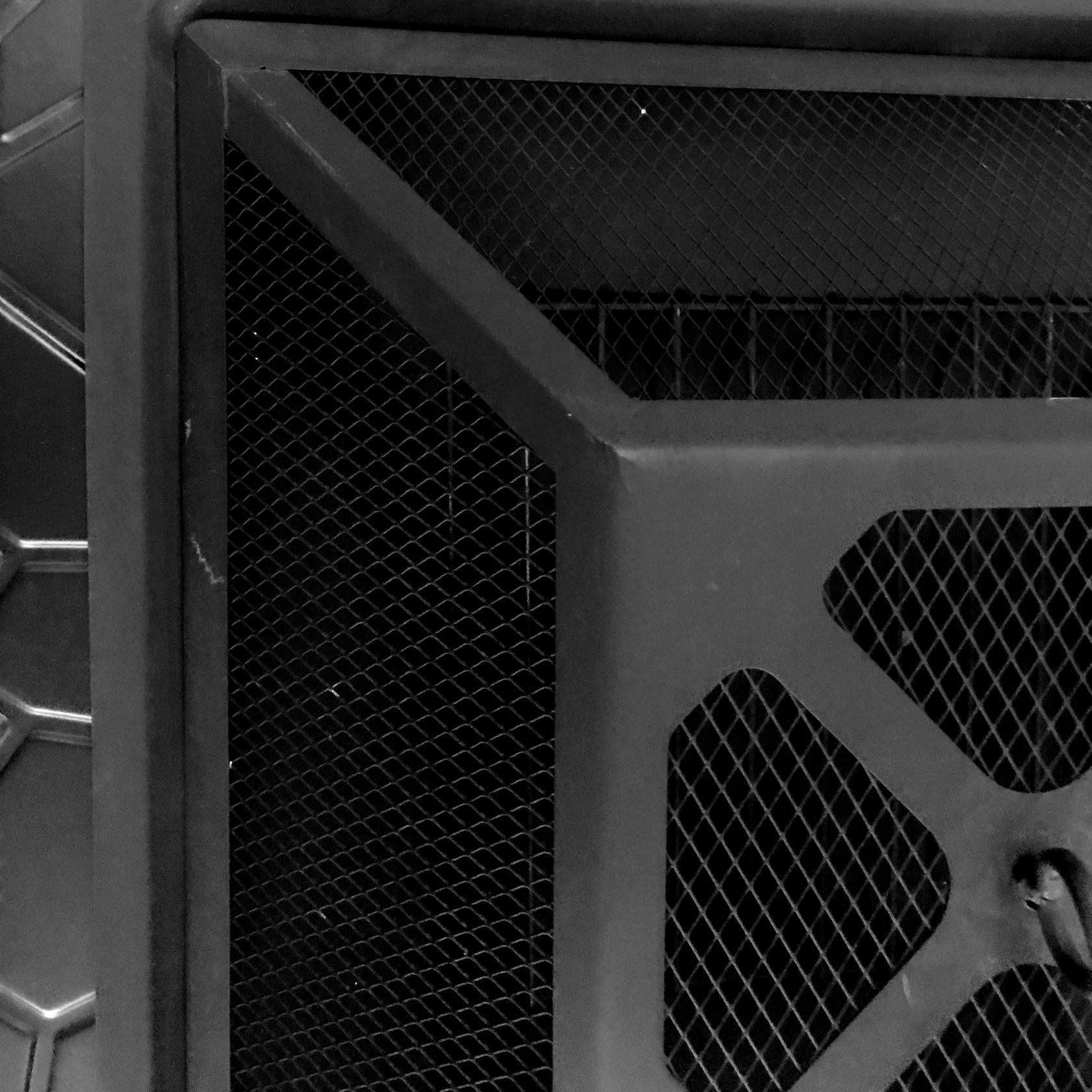 MCombo fire bowl, fire basket patio fire with grill grate, garden fire fireplace 0039BK