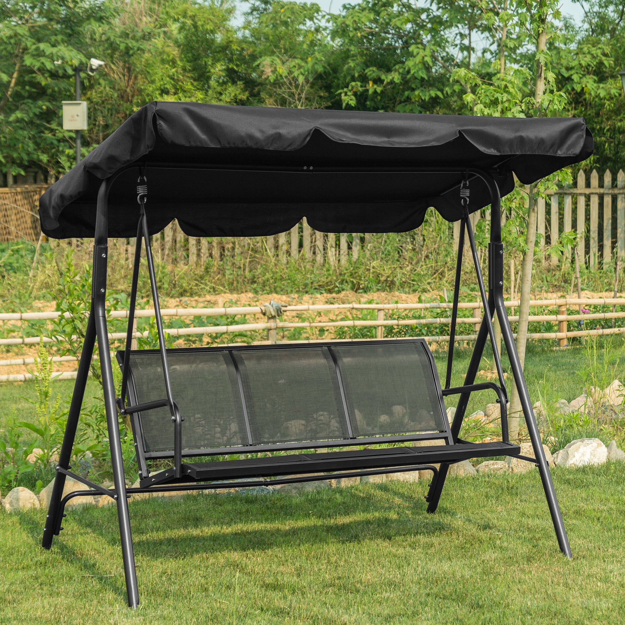 M MCombo 3-seater Hollywood swing garden swing garden lounger swing bench 8007