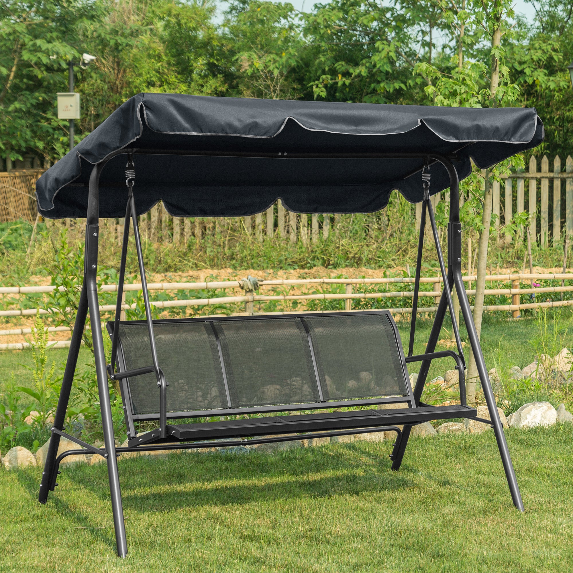 M MCombo 3-seater Hollywood swing garden swing garden lounger swing bench 8007