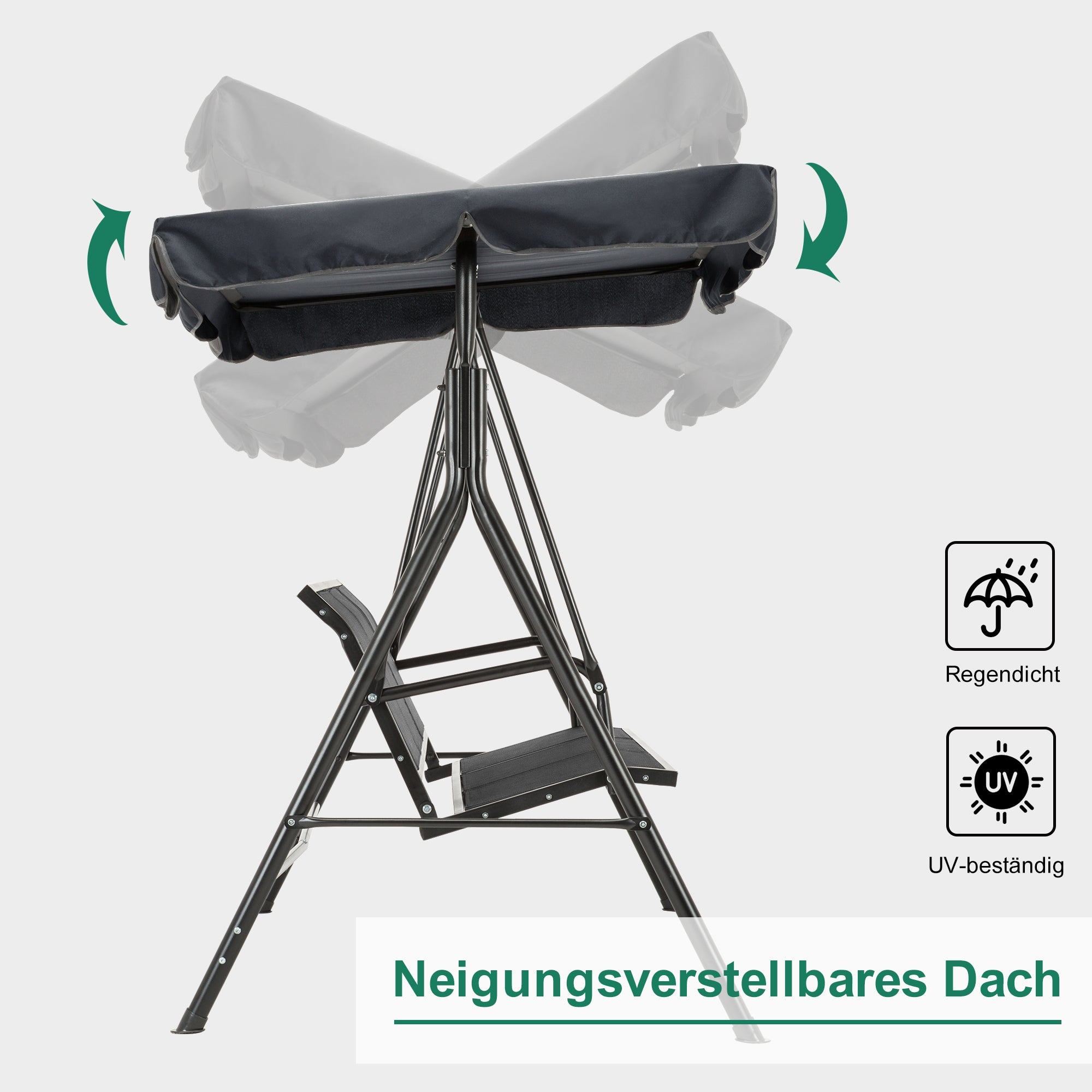 M MCombo 3-seater Hollywood swing garden swing garden lounger swing bench 8007