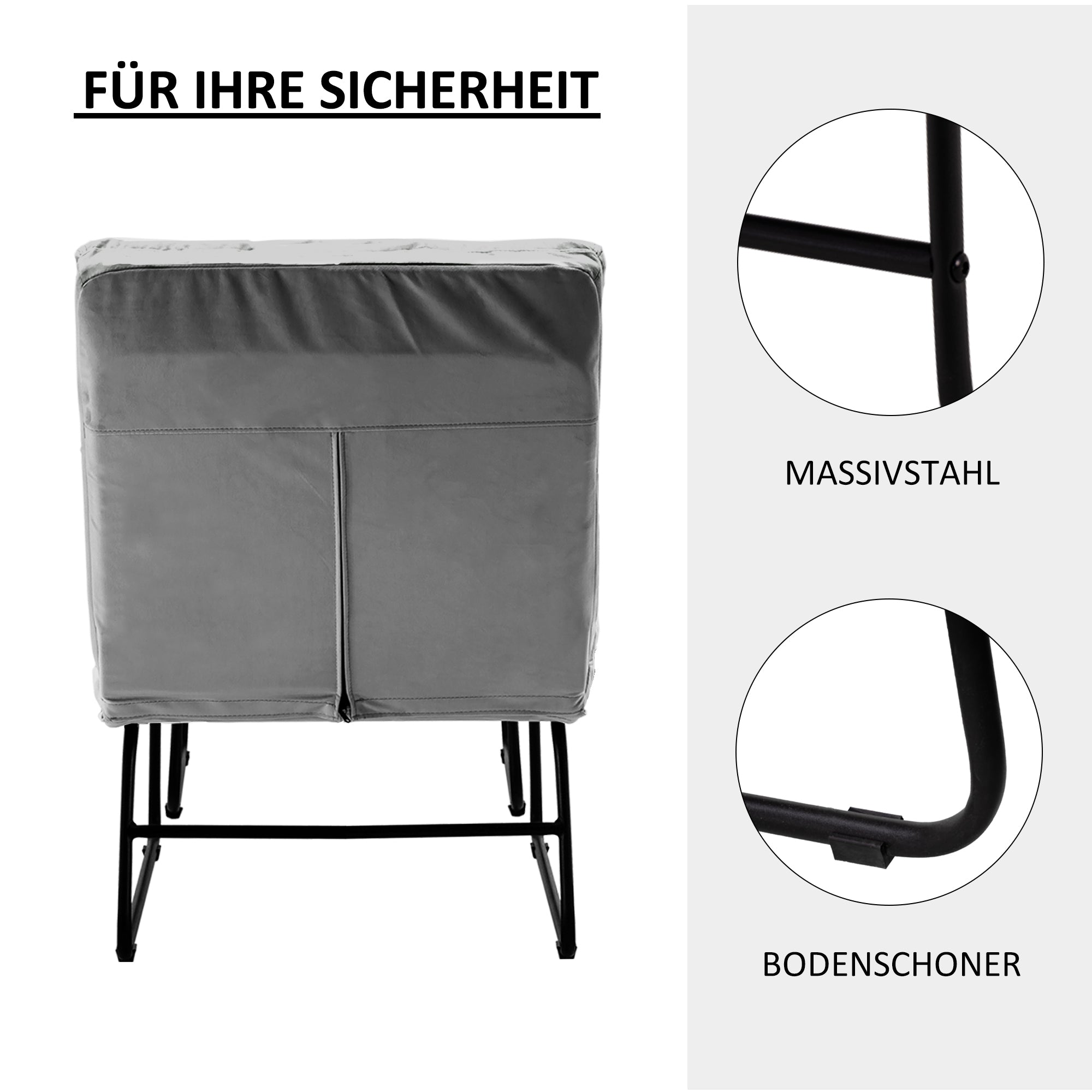 MCombo armchair with stool, relaxation armchair for living room, modern TV armchair, lounge chair, microfibre/velvet, 0016/0014