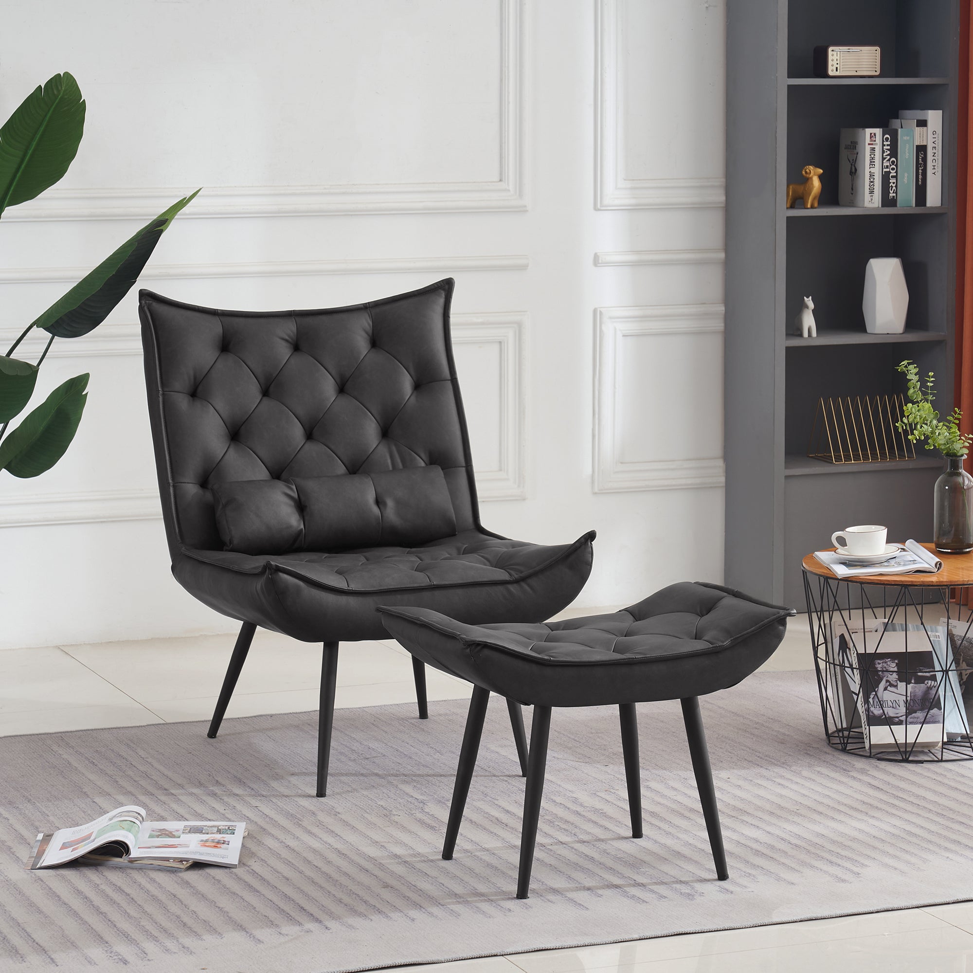 Fauteuil de relaxation MCombo en microfibre 4778, 4779, avec ou sans repose-pieds