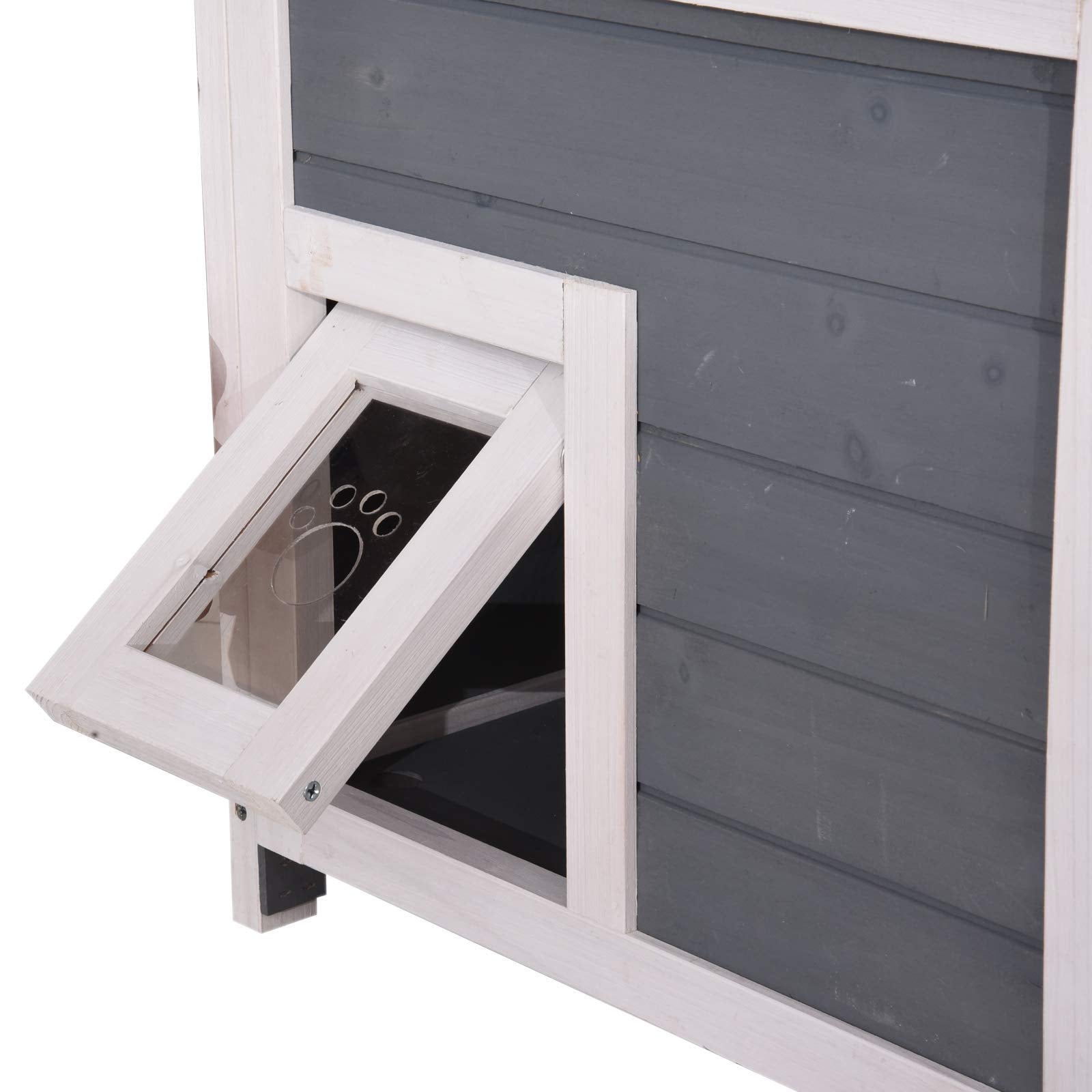 Lovupet Katzenhaus Katzenvilla Katzenhütte 2 Etagen Wetterfest 0508EY