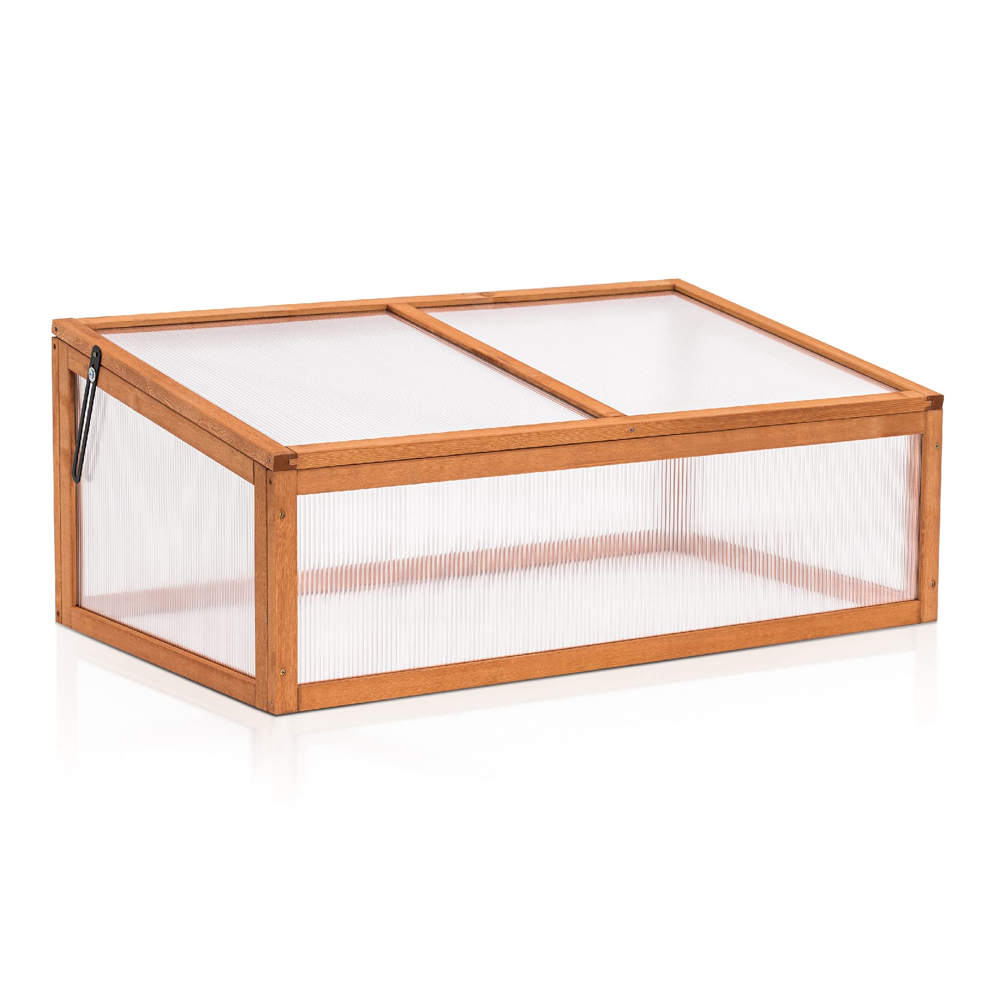 MCombo cold frame greenhouse greenhouse cold frame box attachment plant bed wood 0698