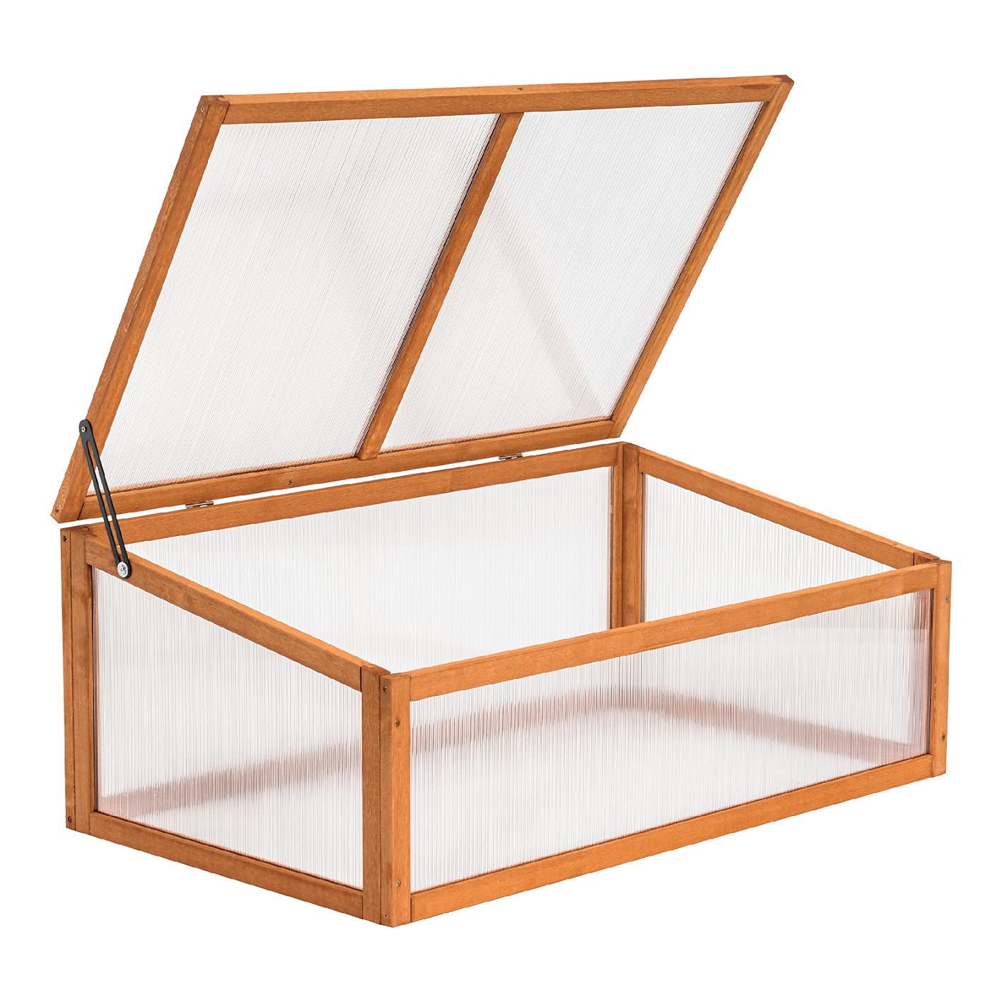 MCombo cold frame greenhouse greenhouse cold frame box attachment plant bed wood 0698