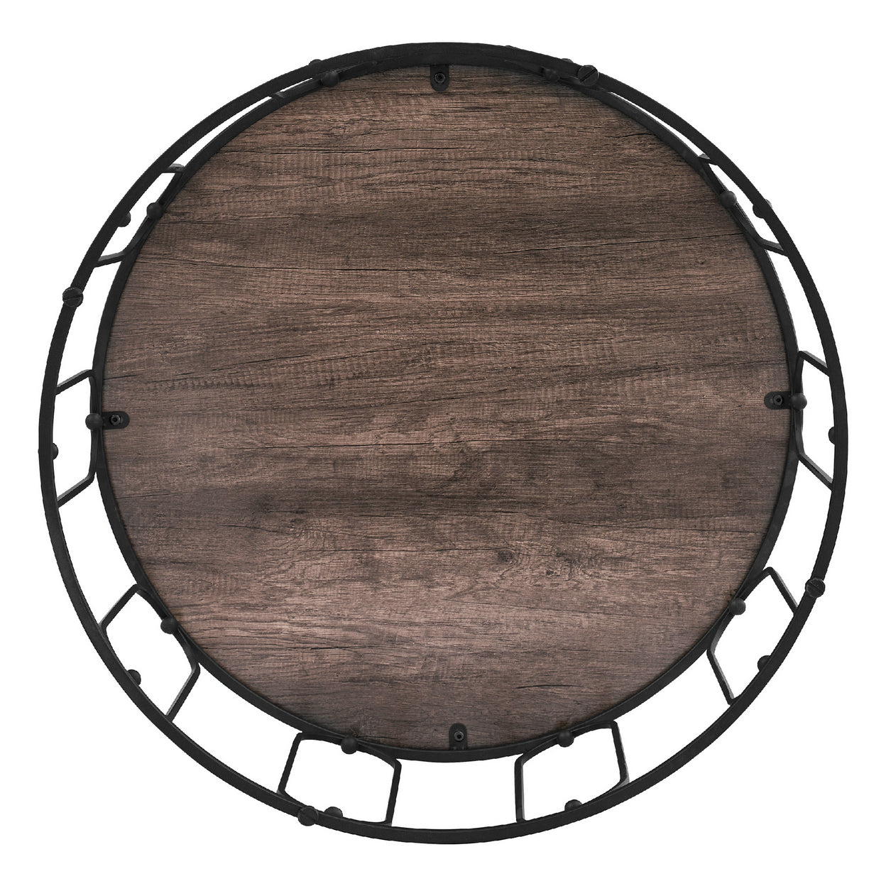 MCombo metal furniture coffee table side table round marble look/industrial style 2147