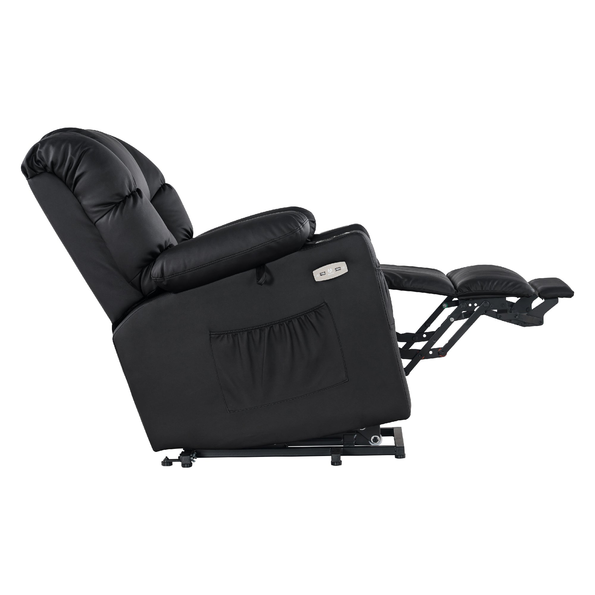 Fauteuil inclinable électrique M MCombo 7550, avec 3 moteurs réglables séparément, position inclinable jusqu'à 170°, repose-pieds allongé, USB, pour salon seniors