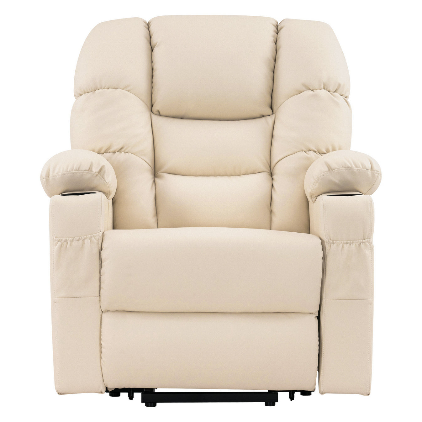 Fauteuil inclinable électrique M MCombo 7550, avec 3 moteurs réglables séparément, position inclinable jusqu'à 170°, repose-pieds allongé, USB, pour salon seniors