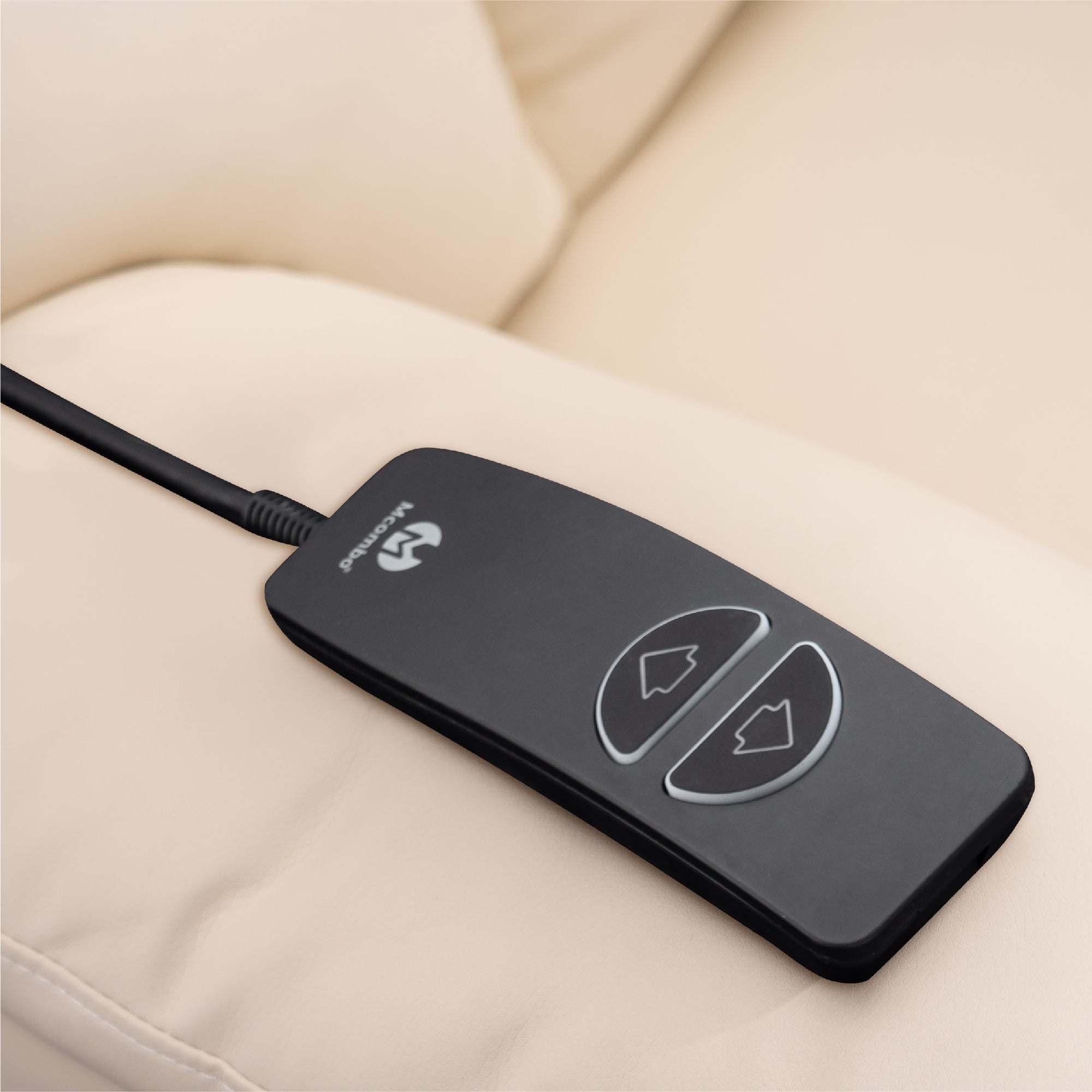 MCombo armchair accessories replacement remote control, for the recliners 7040/7288 /7286/7299/7190/ 7061 /7070, with 5-pin connection, 2 LED buttons, black, 15.5 × 4.8 × 2 cm