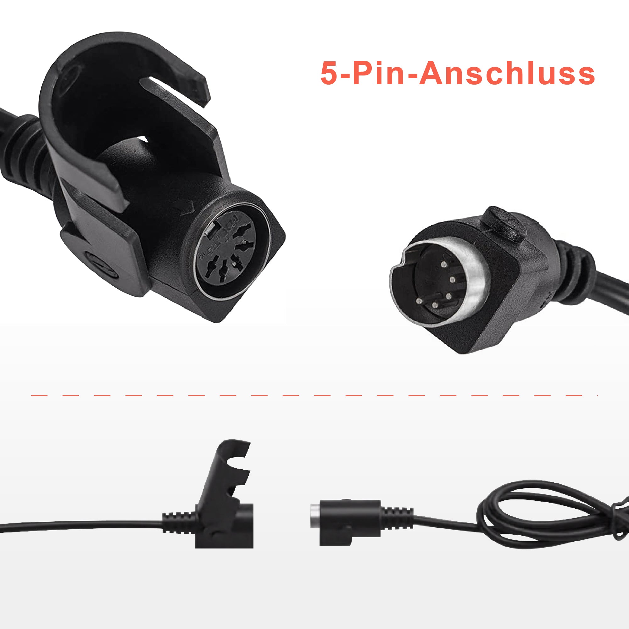 MCombo armchair accessories replacement remote control, for the recliners 7040/7288 /7286/7299/7190/ 7061 /7070, with 5-pin connection, 2 LED buttons, black, 15.5 × 4.8 × 2 cm