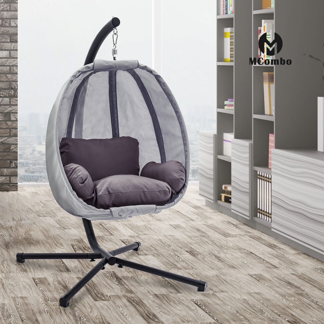 MCombo hanging chair hanging chair swing basket including frame hanging basket cushion 8072