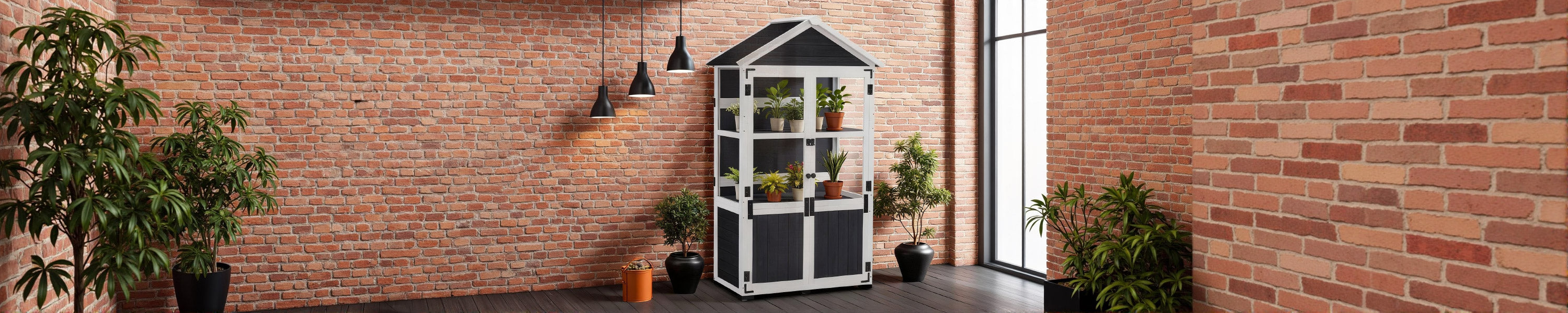 Gewächshaus & Blumenständer