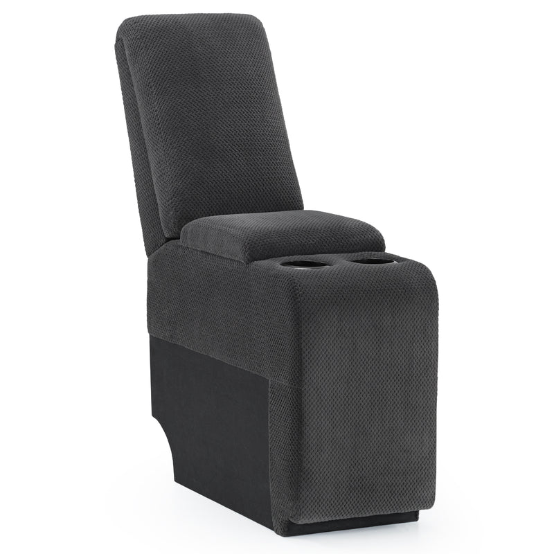 M MCombo Ersatzteil Konsole für Elektrisch 2 Sitzer Sofa 7009, Stauraum & Getränkehalter (Grau)