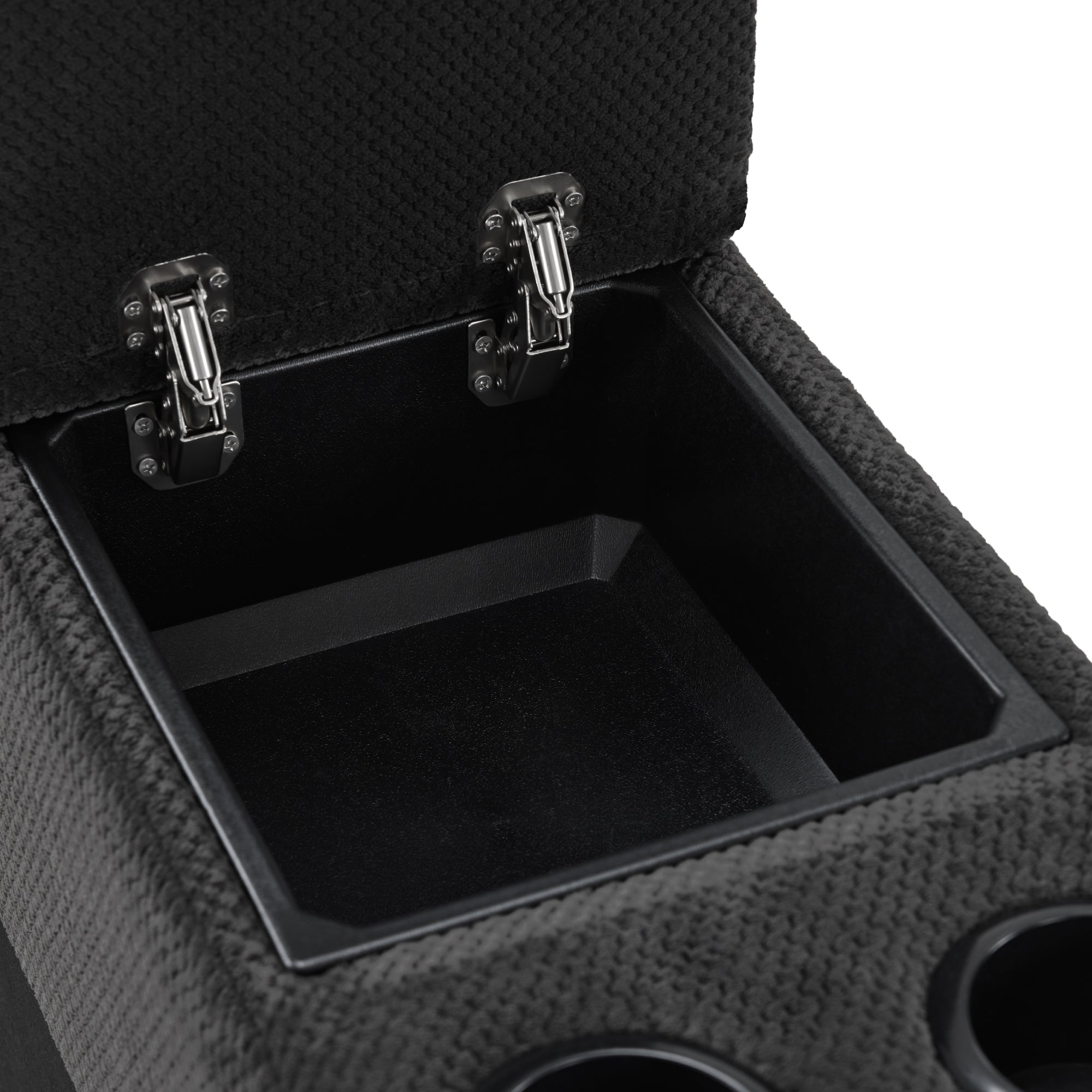 M MCombo spare part console for electric 2-seater sofa 7009, storage space &amp; cup holder (grey)