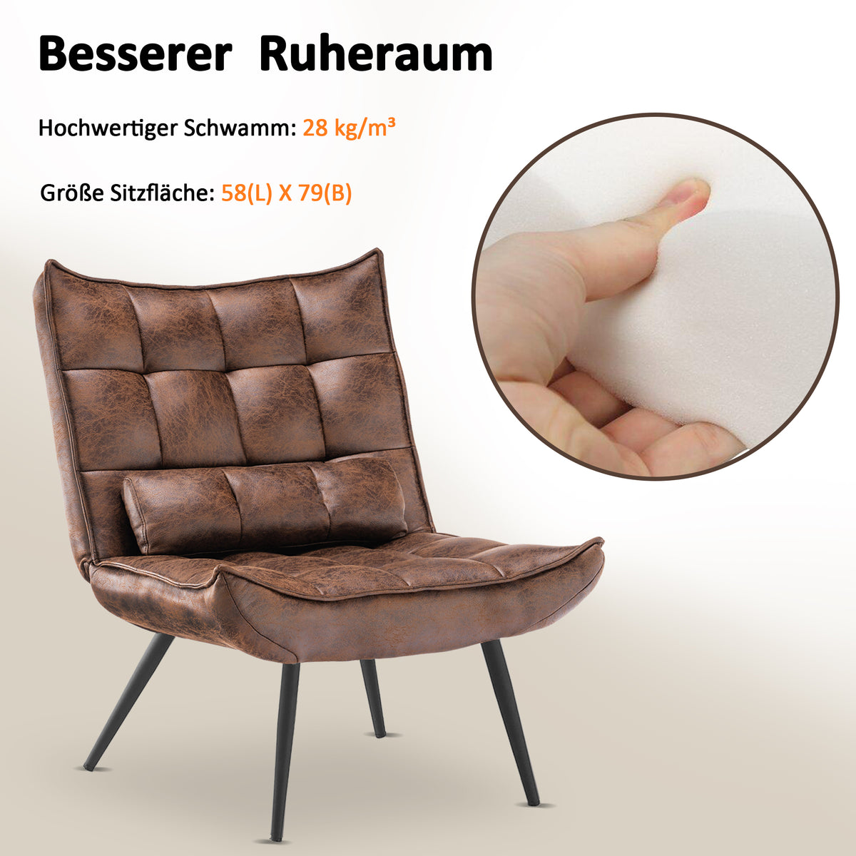 MCombo Relaxsessel Fernsehsessel Sessel Mikrofaser 4778, 4779, mit / o