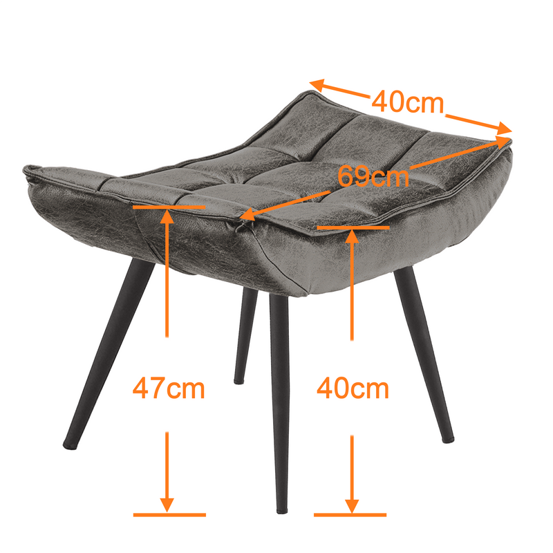 MCombo Relaxsessel Fernsehsessel Sessel Mikrofaser 4778, 4779, mit / ohne Hocker