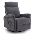 M MCombo Relaxsessel Fernsehsessel mit Liegefunktion Manuell, Massagesessel mit Wärmefunktion, TV Sessel mit Wippfunktion & Drehfunktion, 270° Drehbar, Wohnzimmer Schlafzimmer, 7013