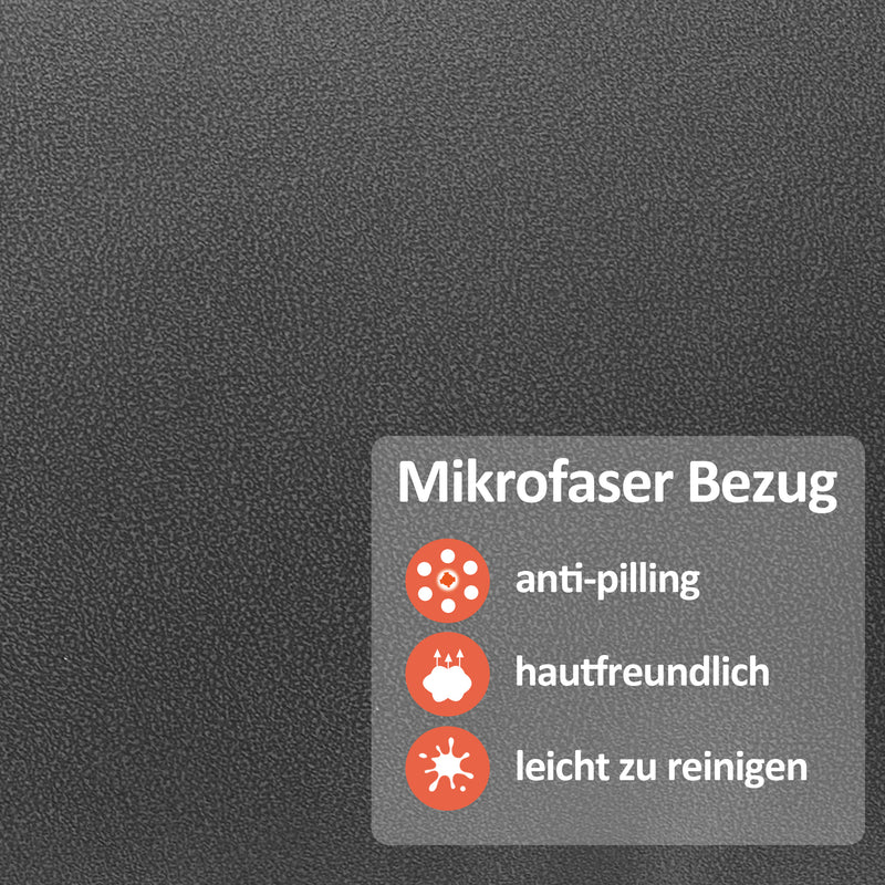 M MCombo Fernsehsessel mit Aufstehhilfe Elektrisch 2 Motoren, mit Massage & Heizung, Relaxsessel mit Liegefunktion bis 160°Vollschaum-Sitzkissen 7584 (Mikrofaser, Grau)