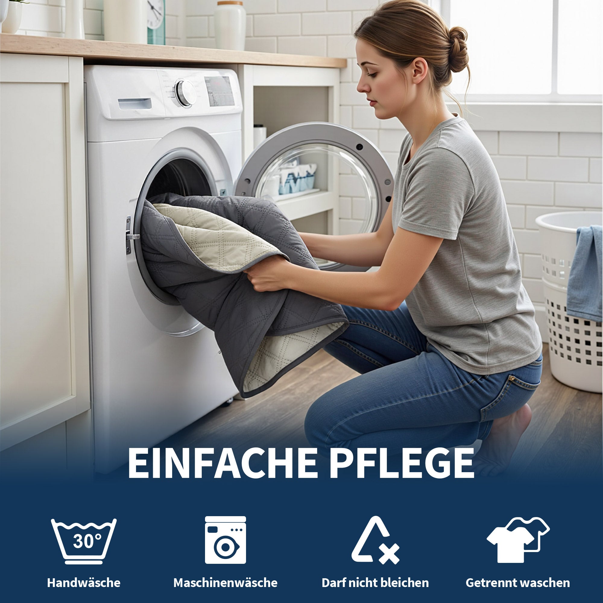 M MCombo Sesselschoner für Relaxsessel, Wasserdicht & Anti-Rutsch Sesselbezug mit Armlehne & Taschen, Kratzfester Sesselüberwurf Fernsehsessel C1833 (Dunkelgrau/Mikrofaser)