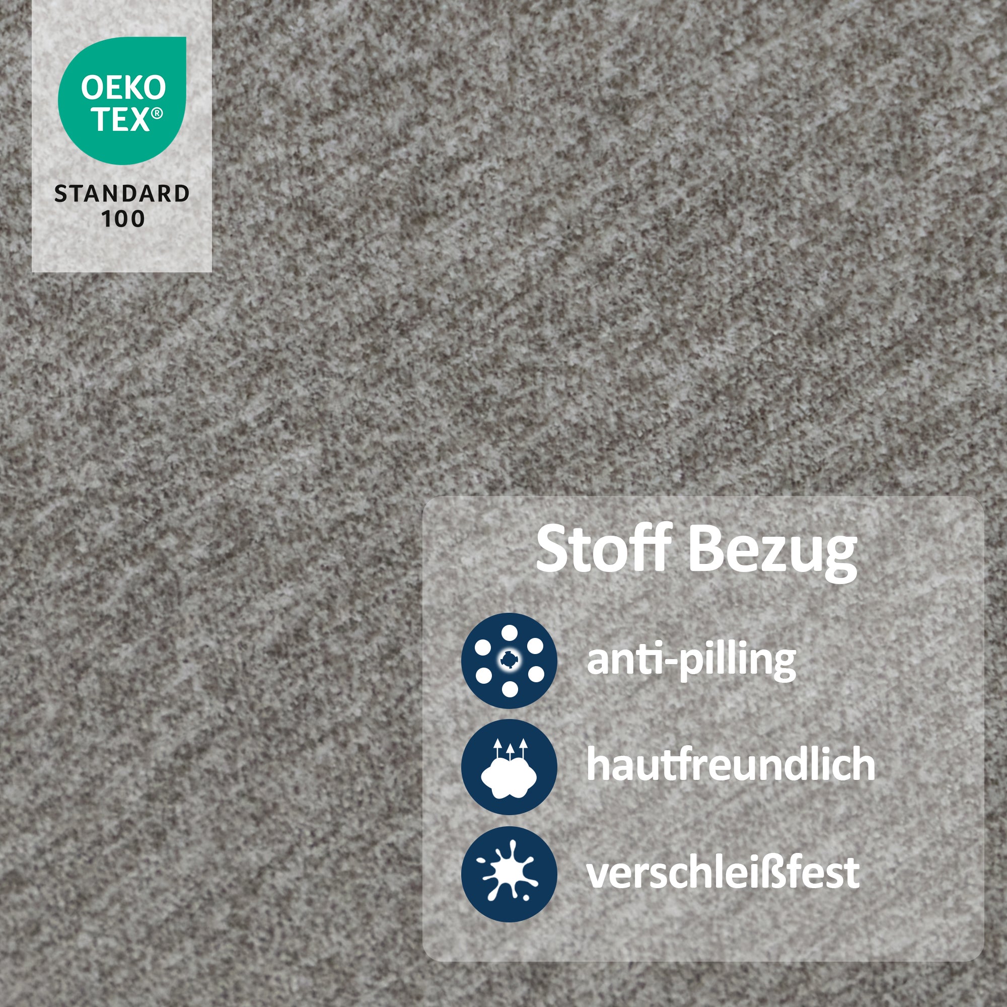 MCombo Relaxsessel mit Hocker, 360°drehbarer Fernsehsessel mit Liegefunktion, bis 120 Kg belastbarer TV-Sessel, moderner Ruhesessel für Wohnzimmer, 9019