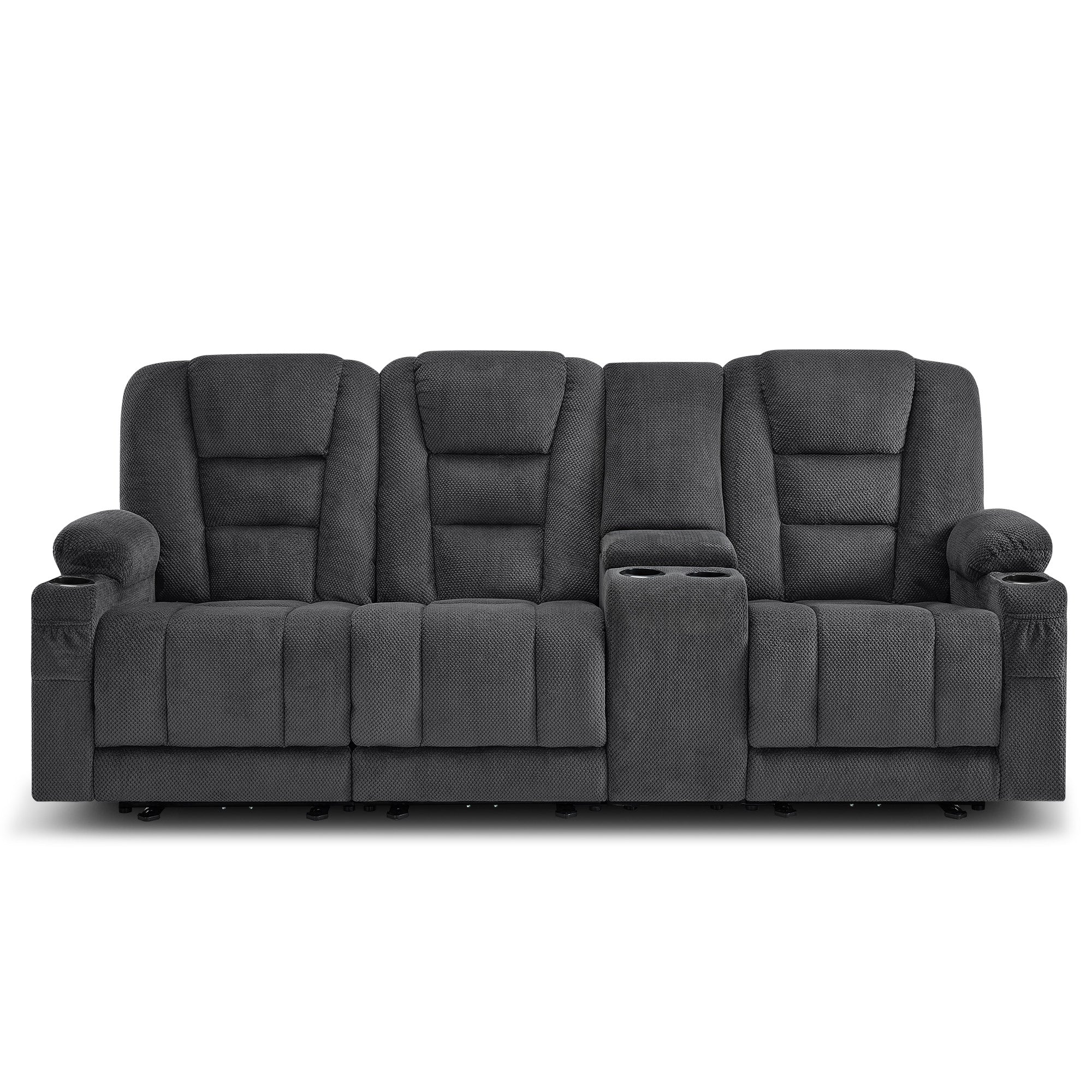 M MCombo Sofa Accessory Replacement Part Middle Seat for Electric 2 Seater Sofa 2S-7009/7009M2, Remote Control &amp; Reclining Function (Grey)