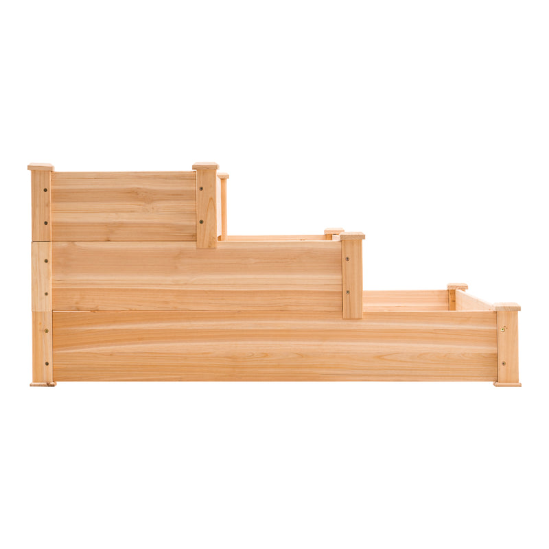 MCombo Paletten-Aufsatzrahmen Holzaufsatzrahmen Gartenbeet stapelbar 3 Schichten 0355