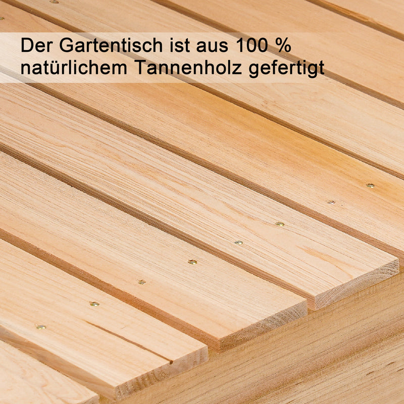 MCombo Pflanztisch Gartentisch Blumentisch mit Räder Becken Wetterfest Holz 0416